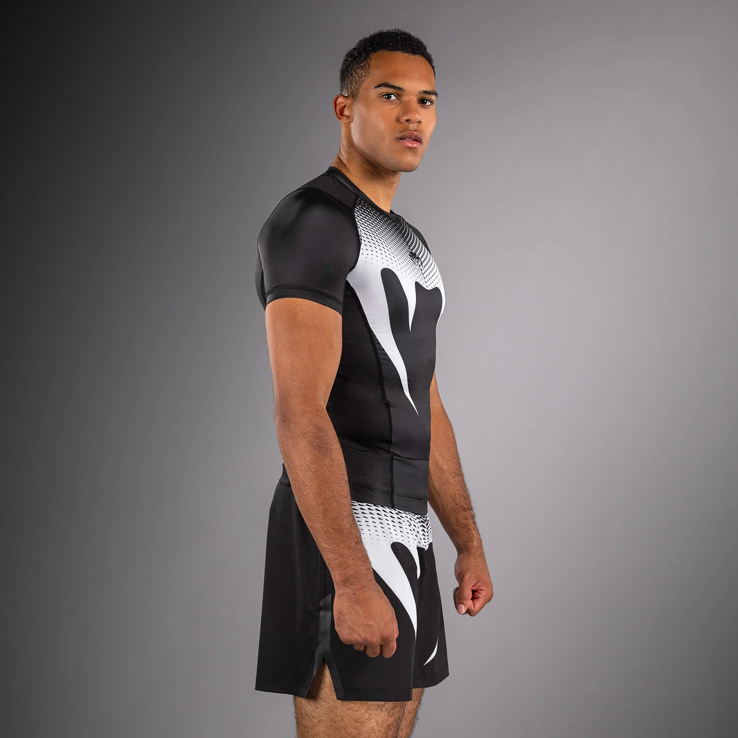 Venum No Gi Rashguards - Black/White - Image 2