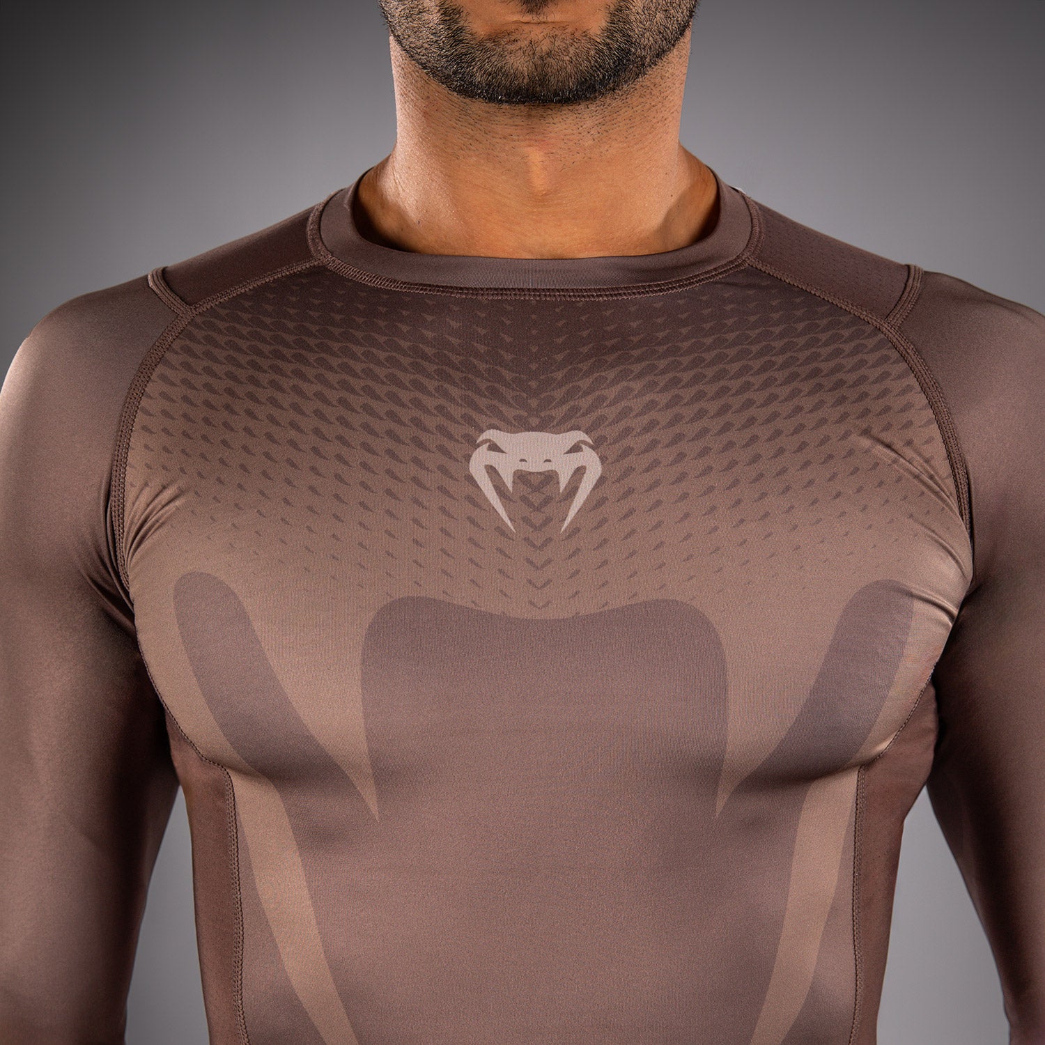 Venum No Gi Rashguards - Chocolate Brown - Image 4