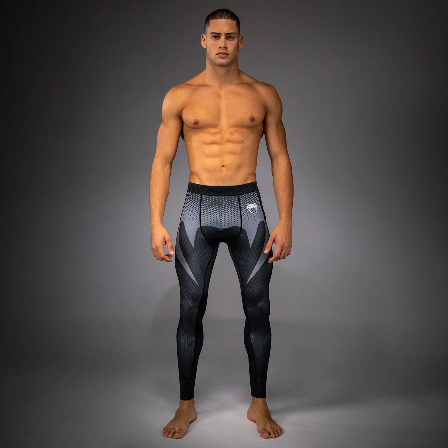 Venum No Gi Spats - Black/ Silver Grey