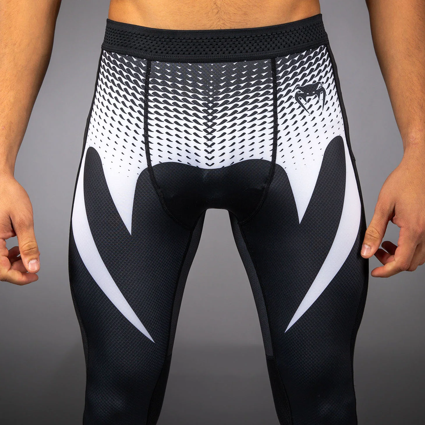 Venum No Gi Spats - Black/White - Image 4