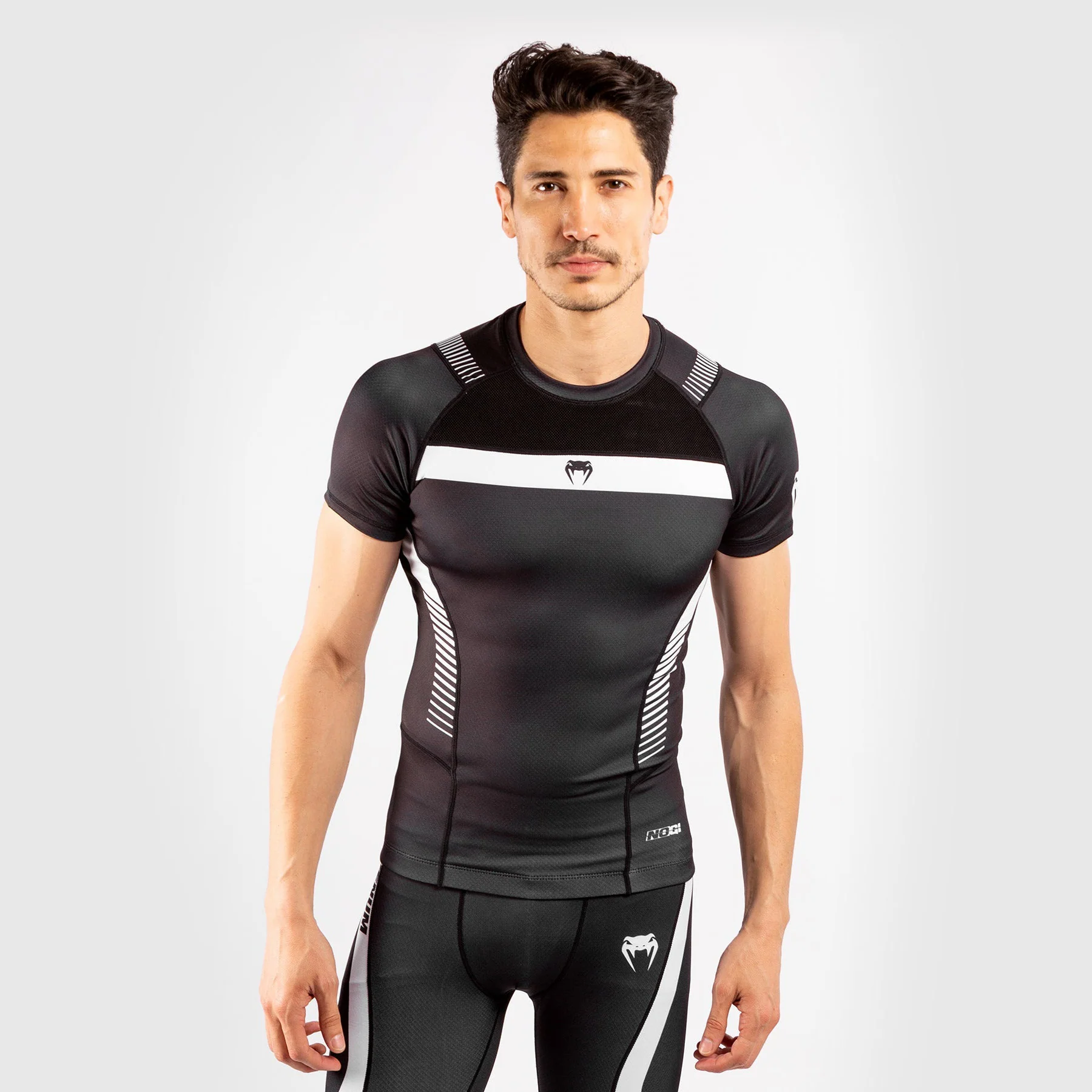 Venum NoGi 3.0 Rashguard - Short Sleeves - Black/White