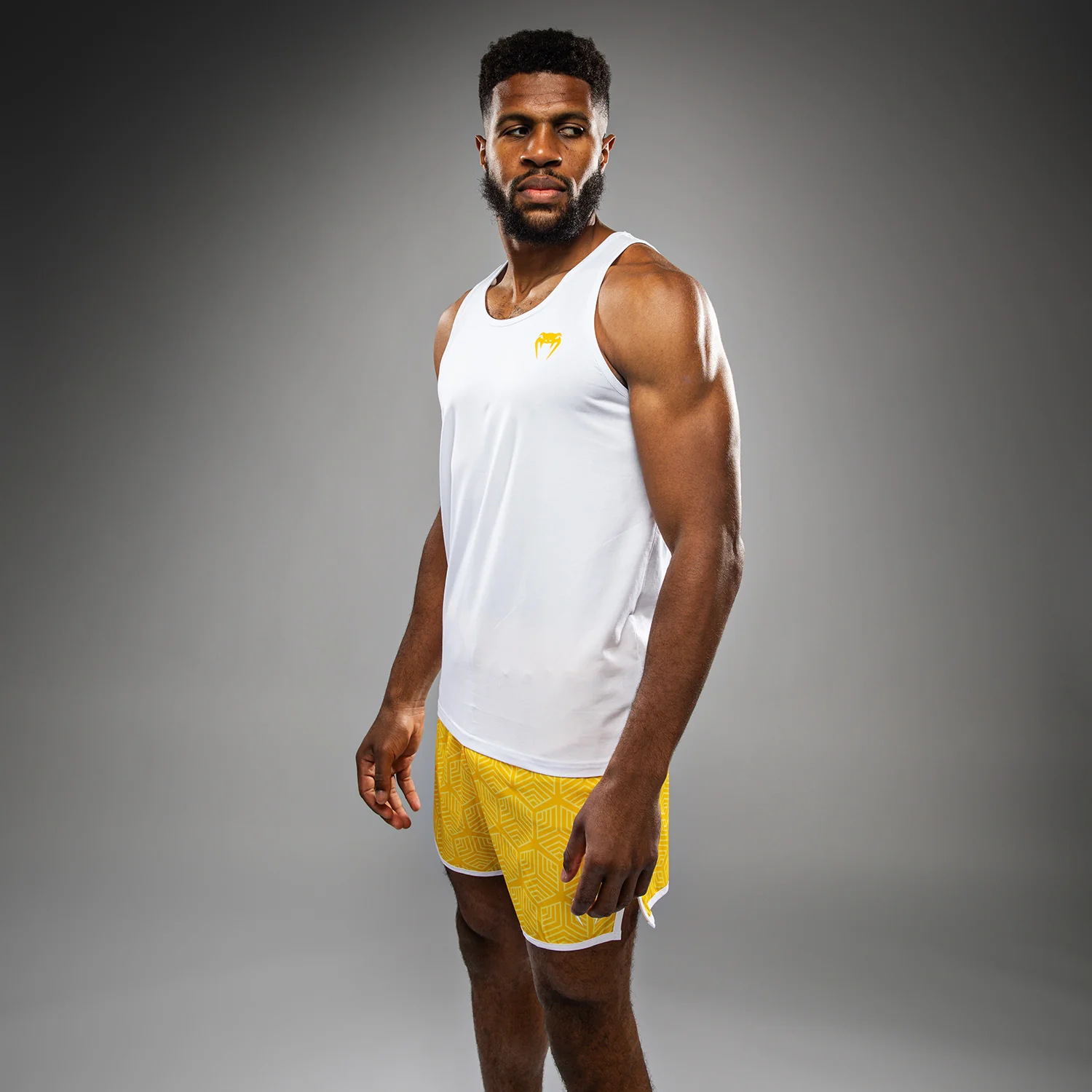 Venum Octane Tank Top - White/Vibrant Yellow - Image 3