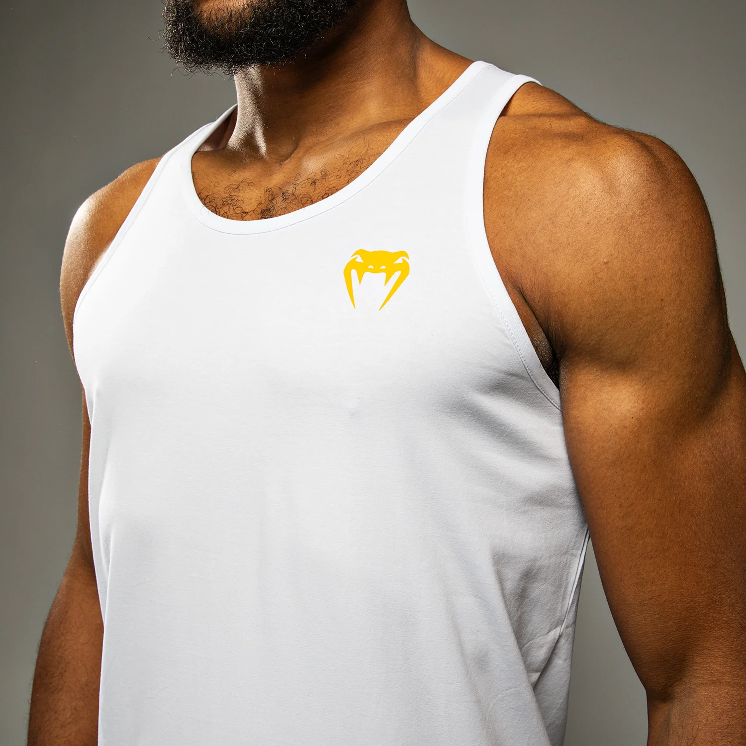 Venum Octane Tank Top - White/Vibrant Yellow - Image 5