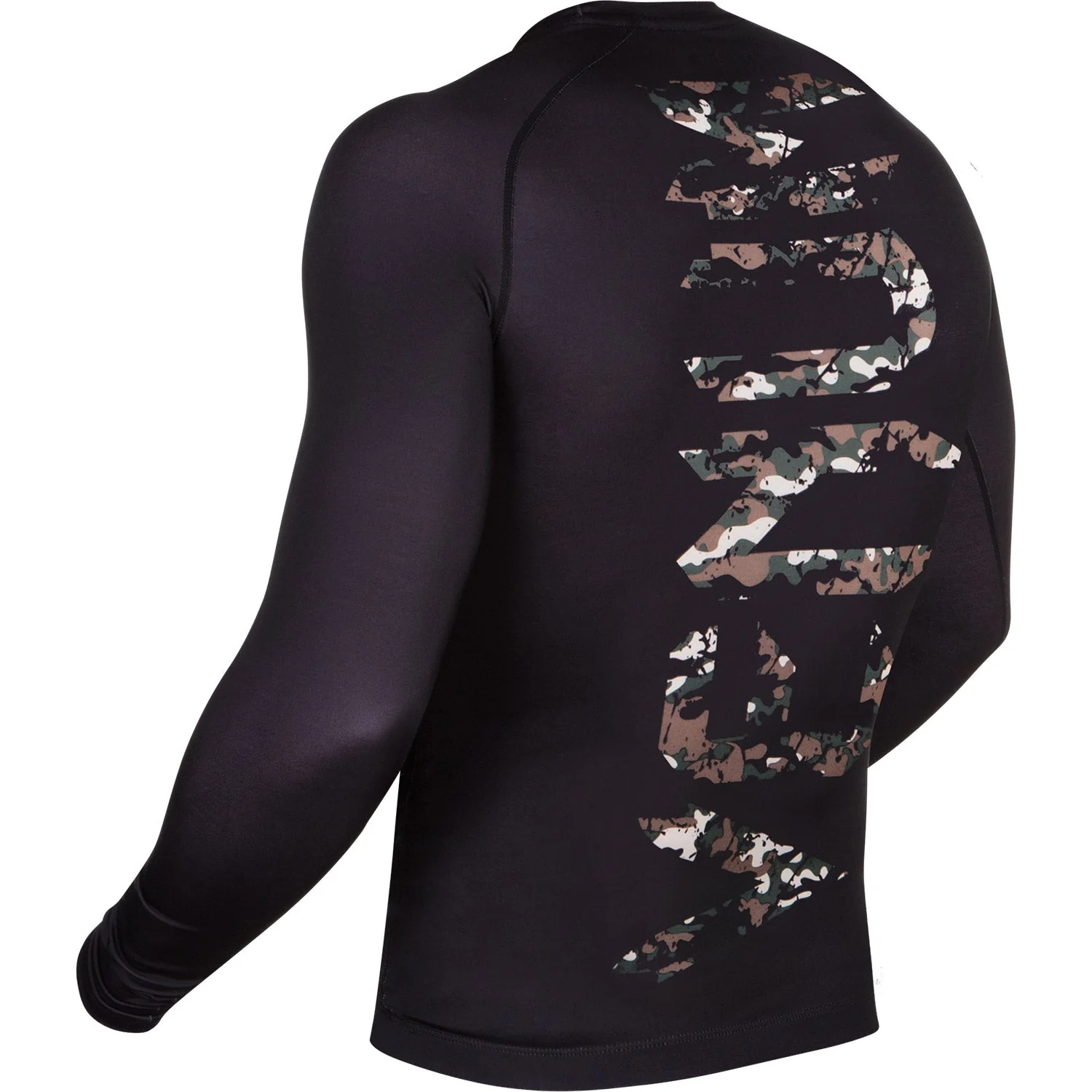 Venum Original Giant Rashguard - Long Sleeves - Black/Forest Camo - Image 4