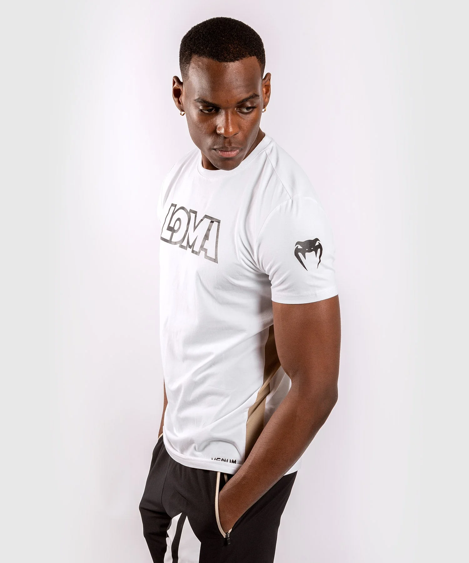 Venum Origins T-shirt Loma Edition - White/Black - Image 2