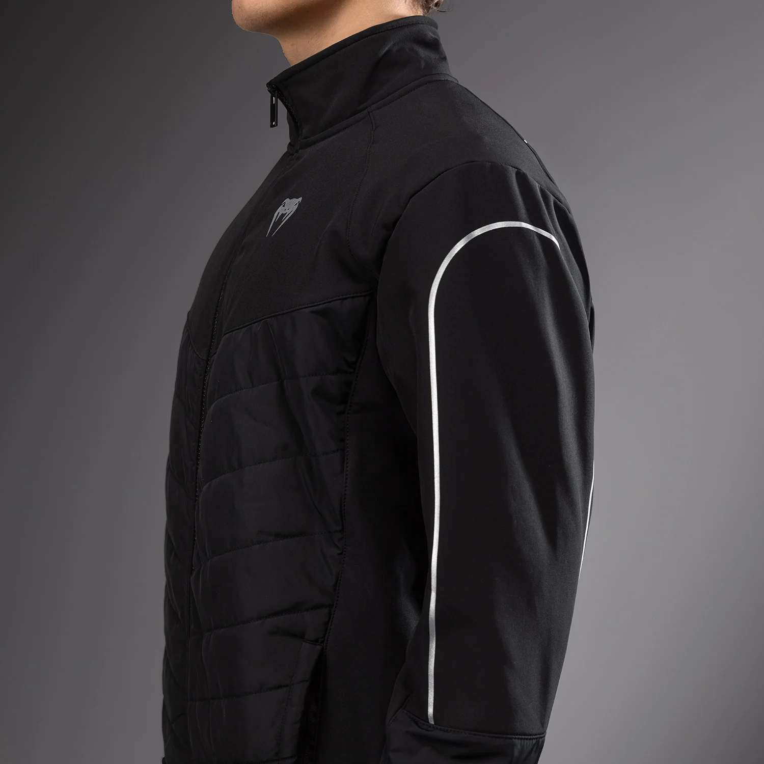 Venum Paddock Softshell Jacket Long Sleeves - Black - Image 5