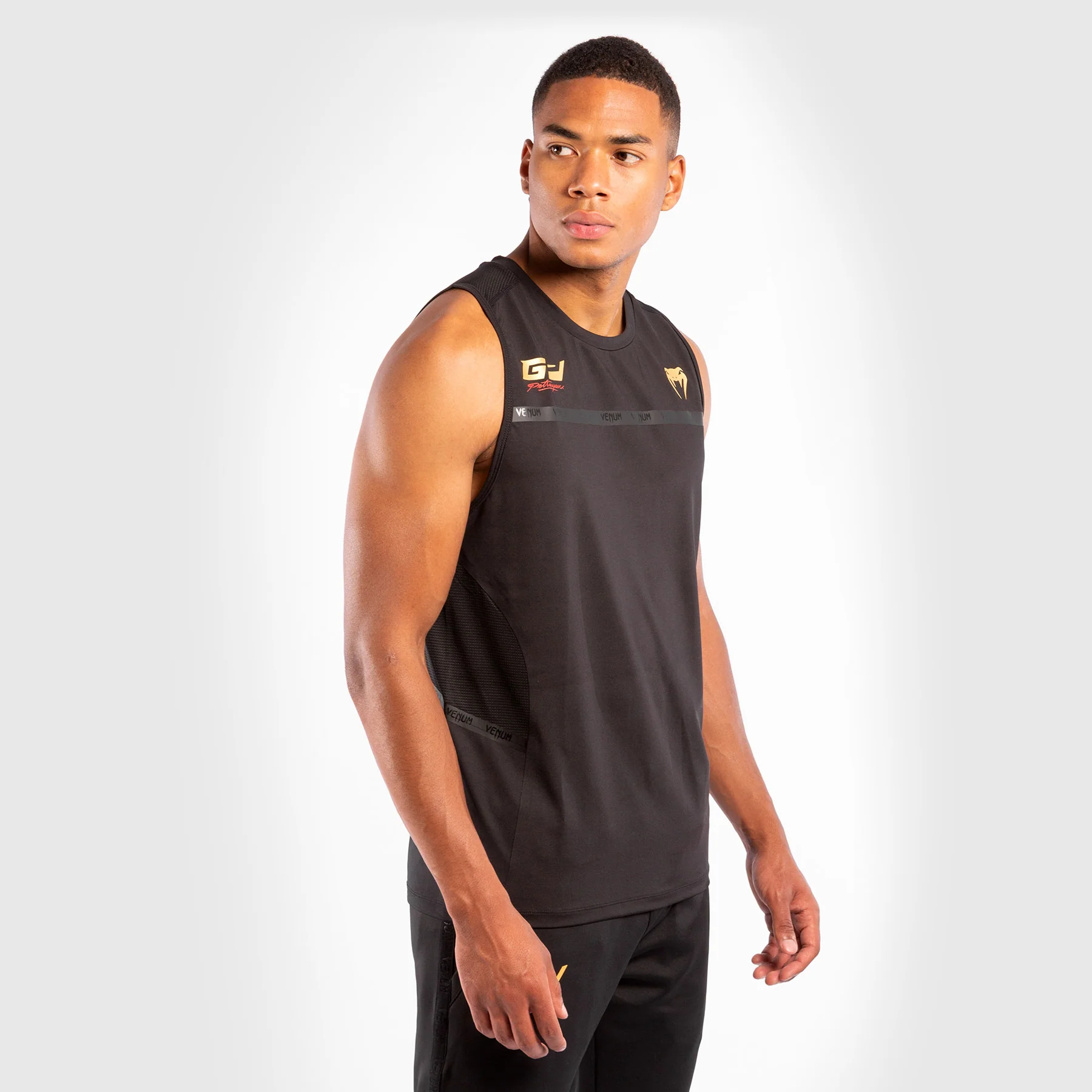 Venum Petrosyan 2.0 Dry-Tech Tank Top - Black/Gold - Image 4