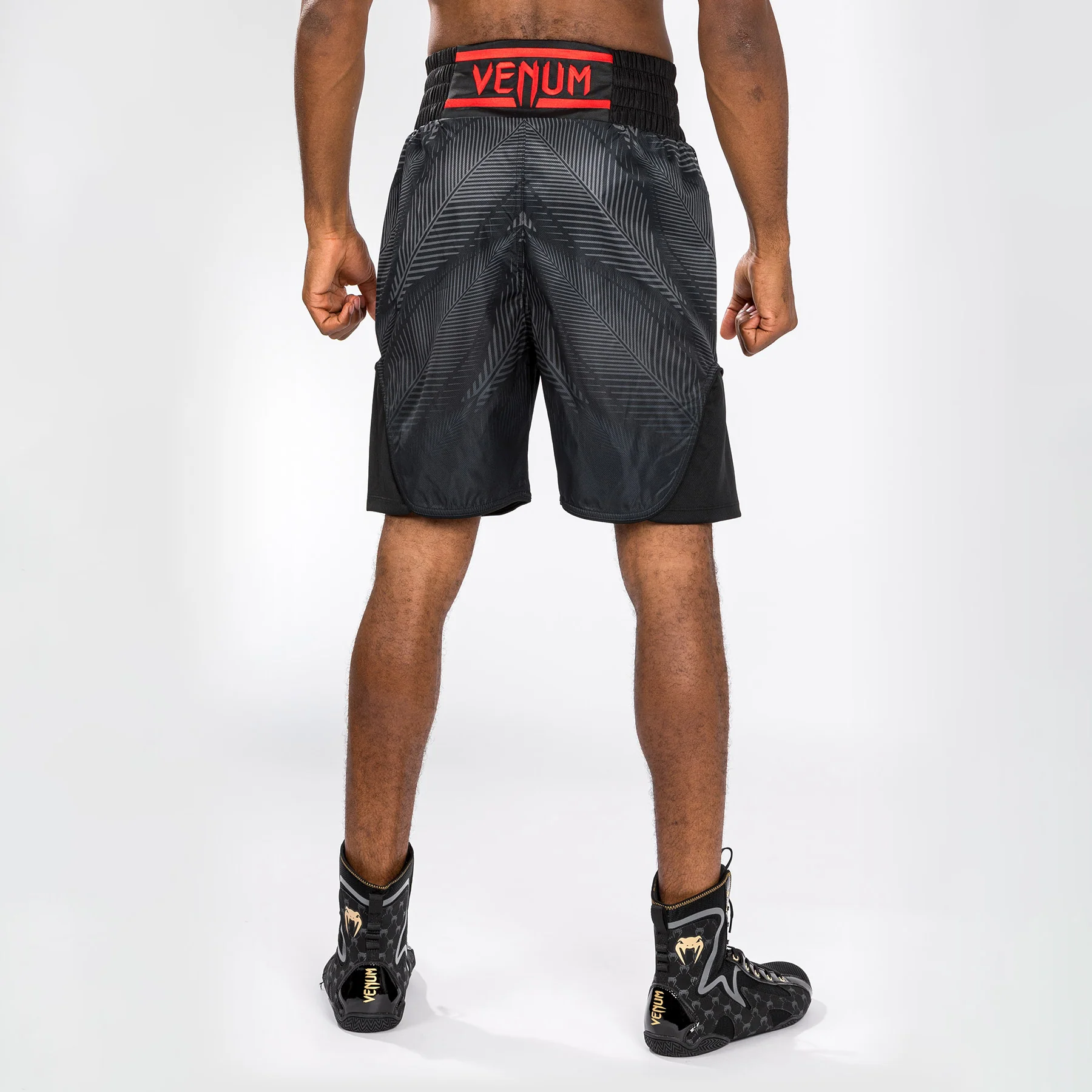 Venum Phantom Boxing Shorts - Black/Red - Image 2