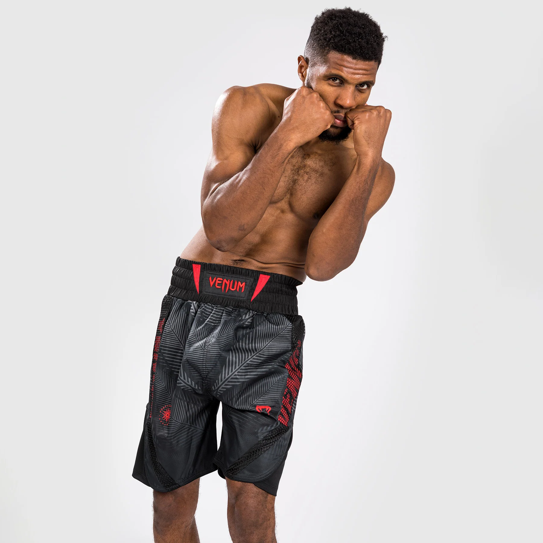Venum Phantom Boxing Shorts - Black/Red - Image 5
