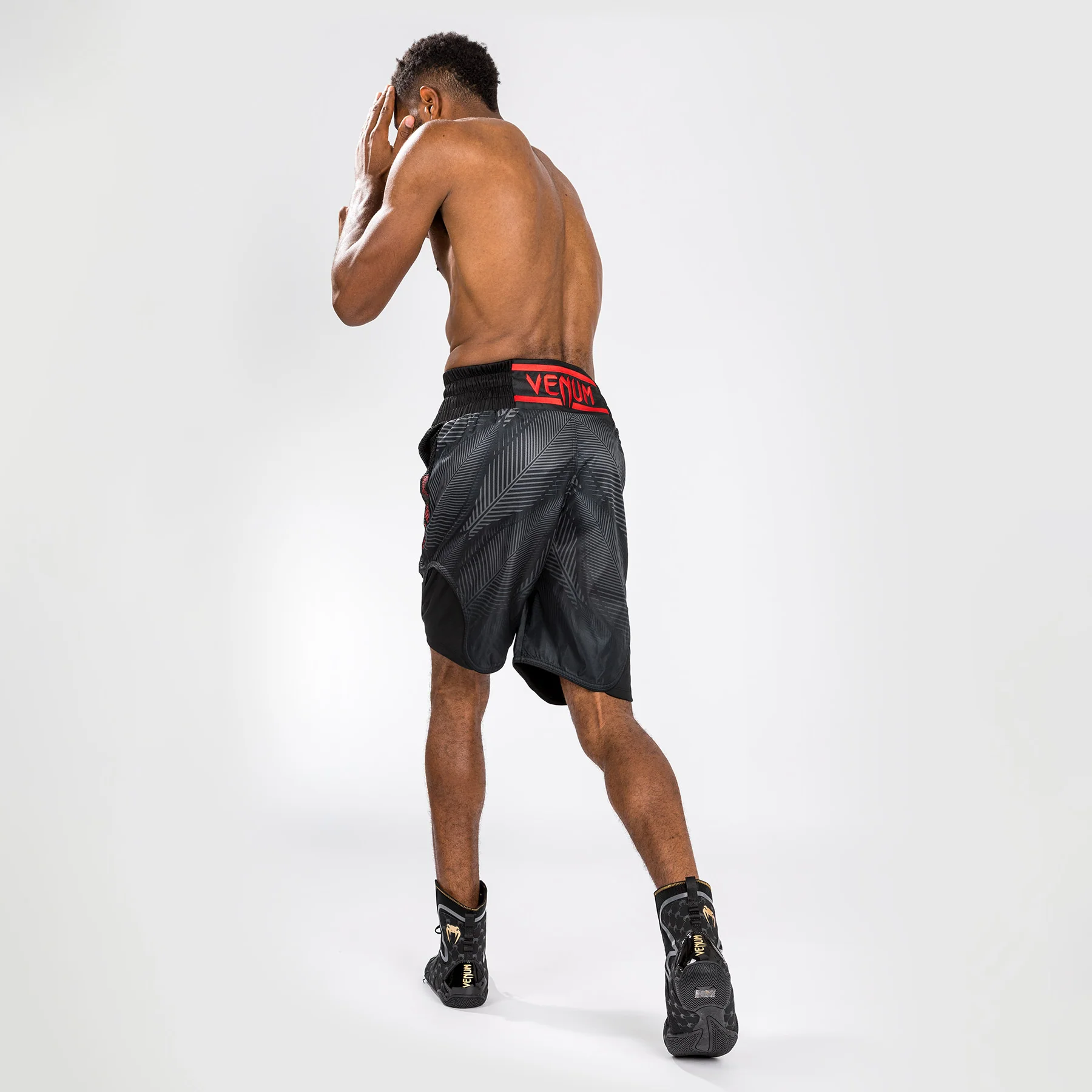 Venum Phantom Boxing Shorts - Black/Red - Image 7