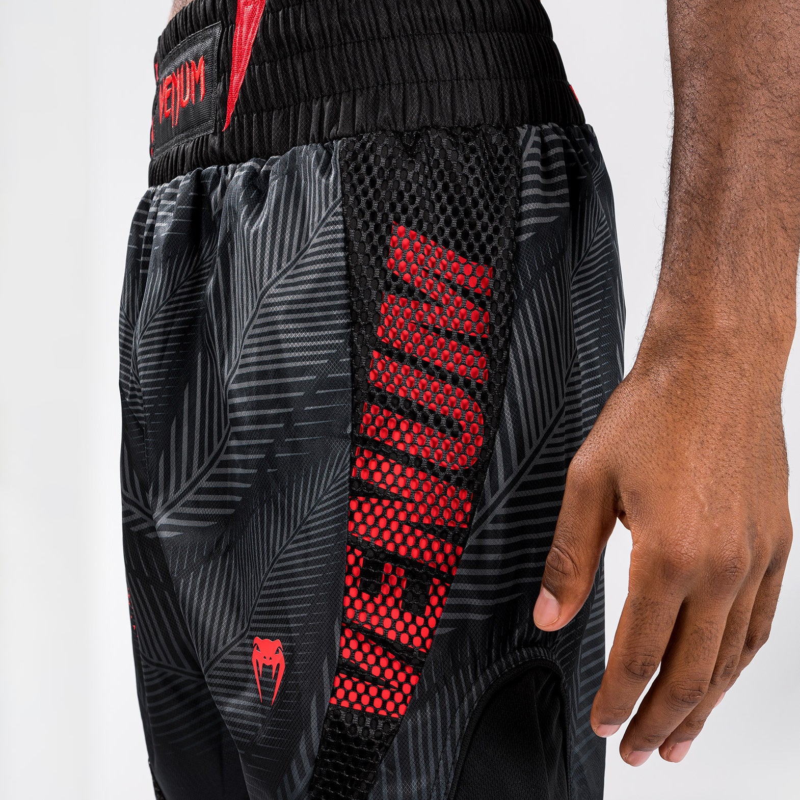 Venum Phantom Boxing Shorts - Black/Red - Image 8