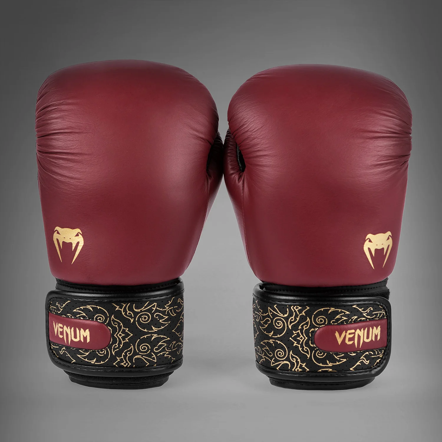 Venum Power 2.0 Boxing Gloves - Burgundy/Black - Image 3