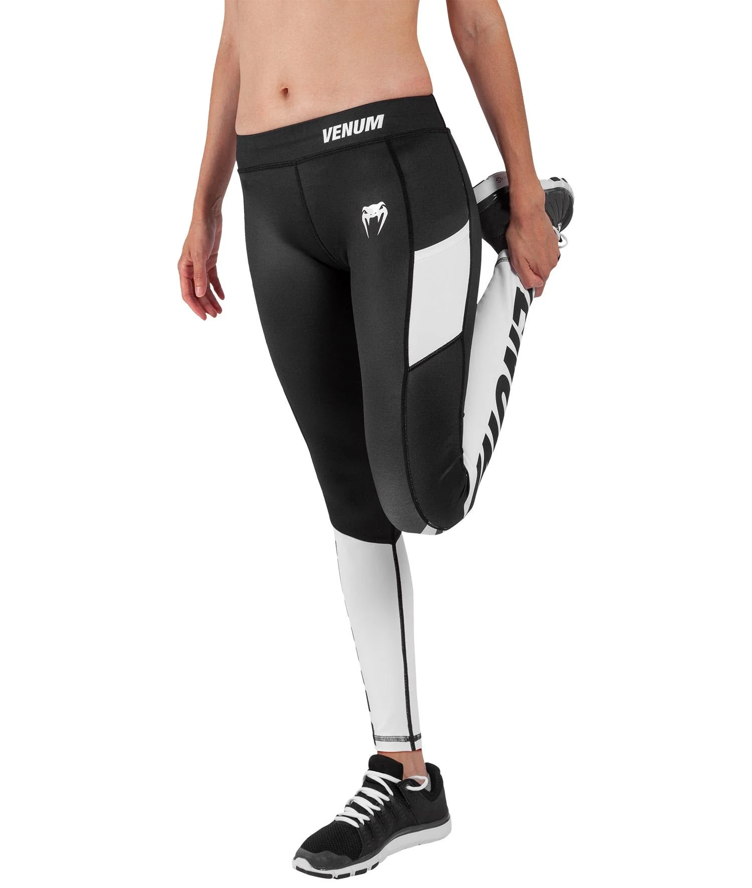 Venum Power 2.0 Leggings - For Women - Black/White - Image 3