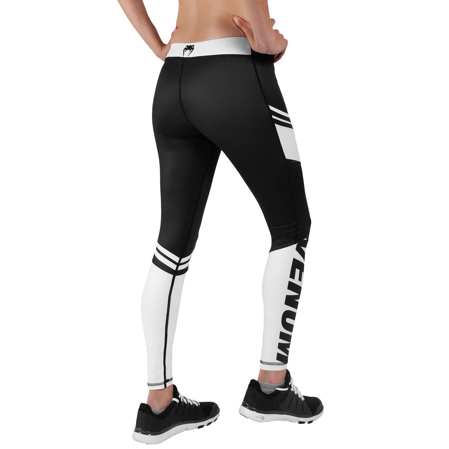 Venum Power 2.0 Leggings - For Women - Black/White - Image 5
