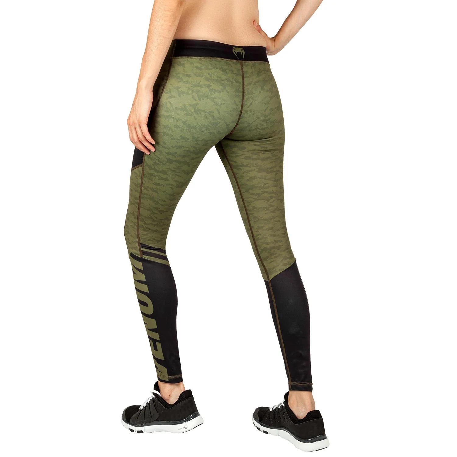 Venum Power 2.0 Leggings - For Women - Khaki/Black - Image 5