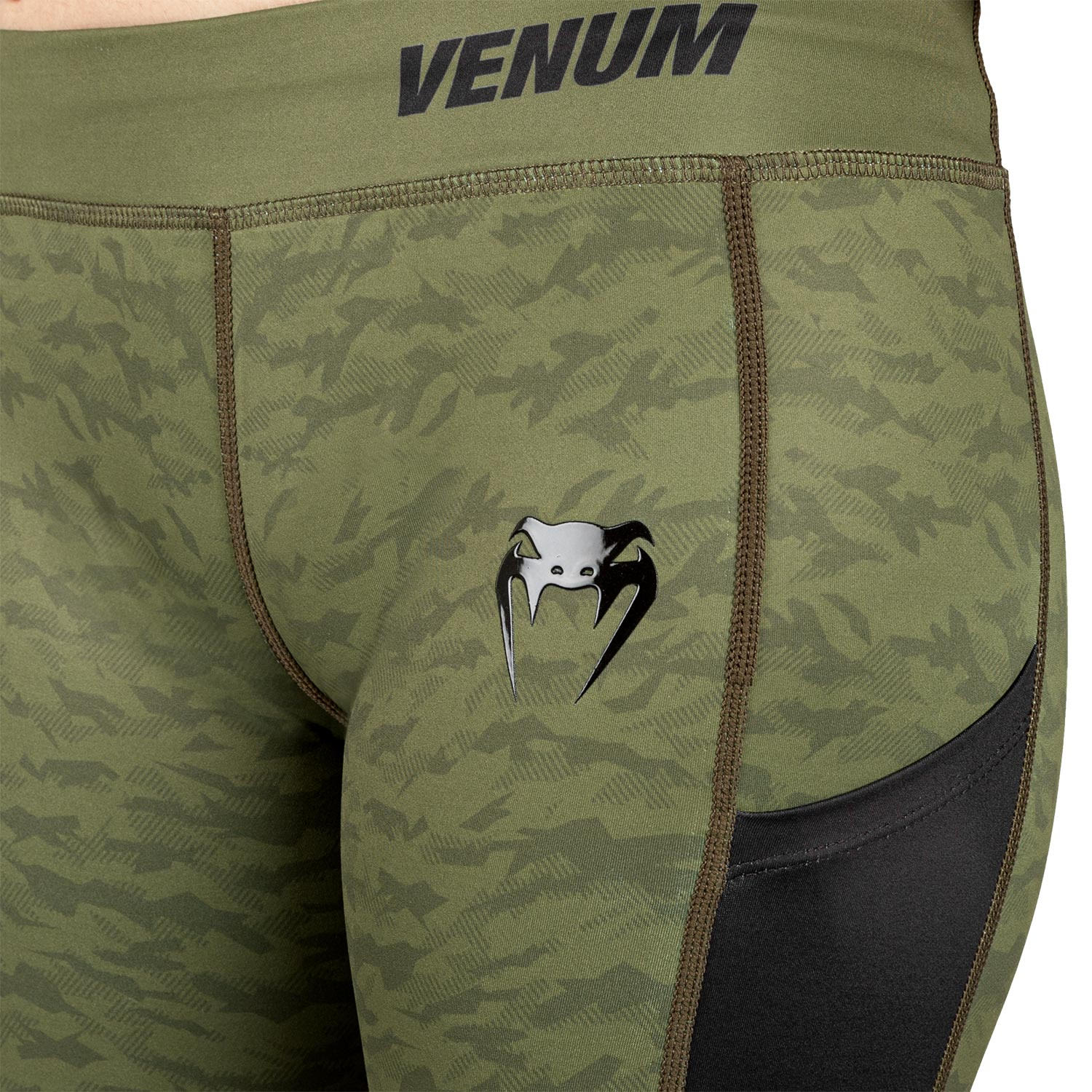 Venum Power 2.0 Leggings - For Women - Khaki/Black - Image 6