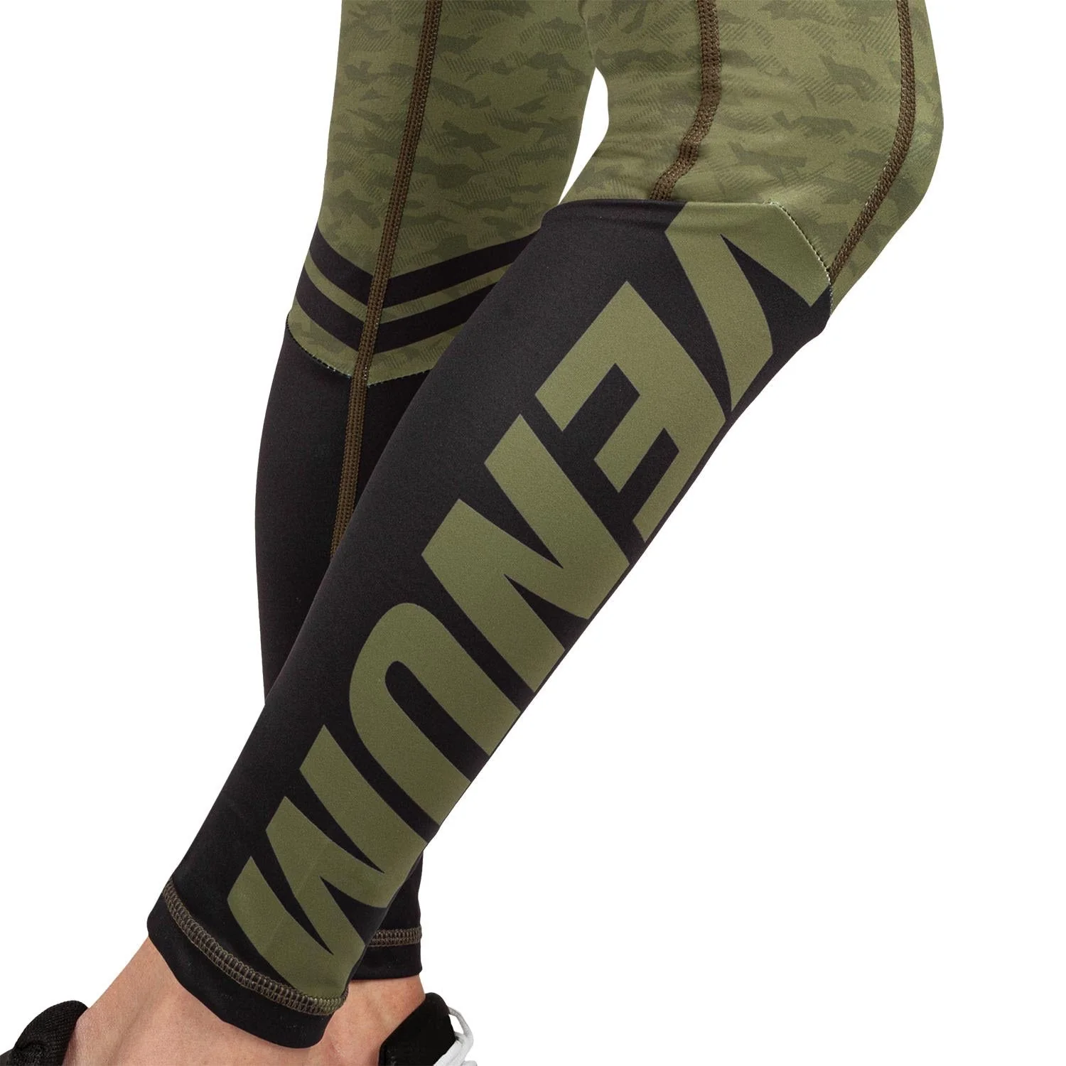 Venum Power 2.0 Leggings - For Women - Khaki/Black - Image 8