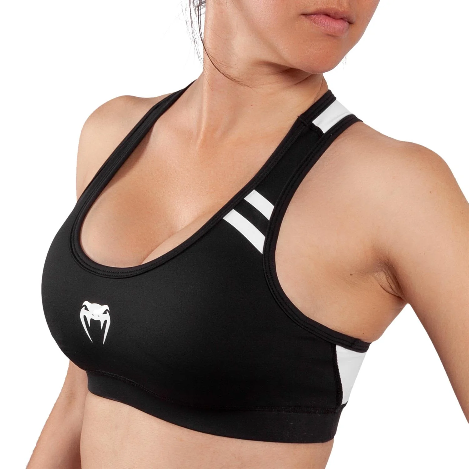 Venum Power 2.0 Sport Bra - For Women - Black/White - Image 4