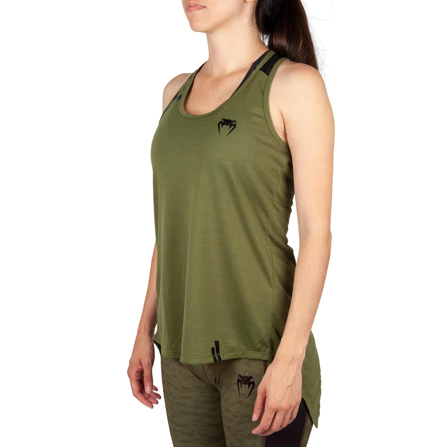 Venum Power 2.0 Tank Top - For Women - Khaki/Black - Image 2