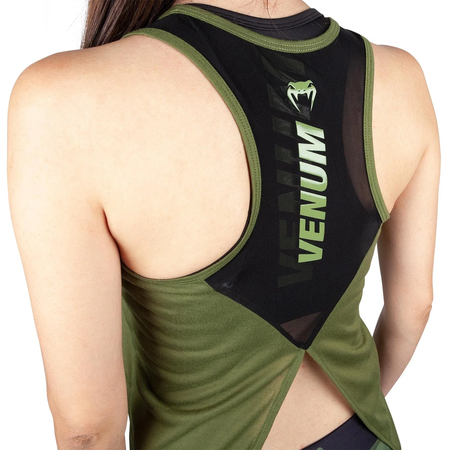 Venum Power 2.0 Tank Top - For Women - Khaki/Black - Image 5