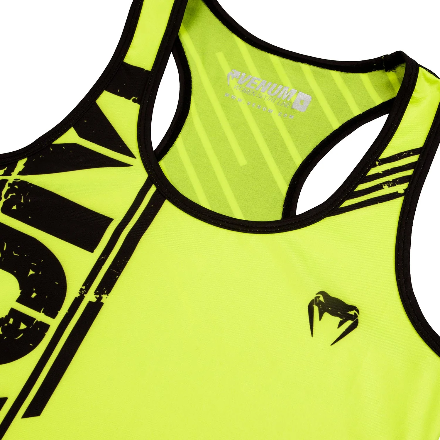 Venum Power Tank Top - Neo Yellow/Black - Image 4