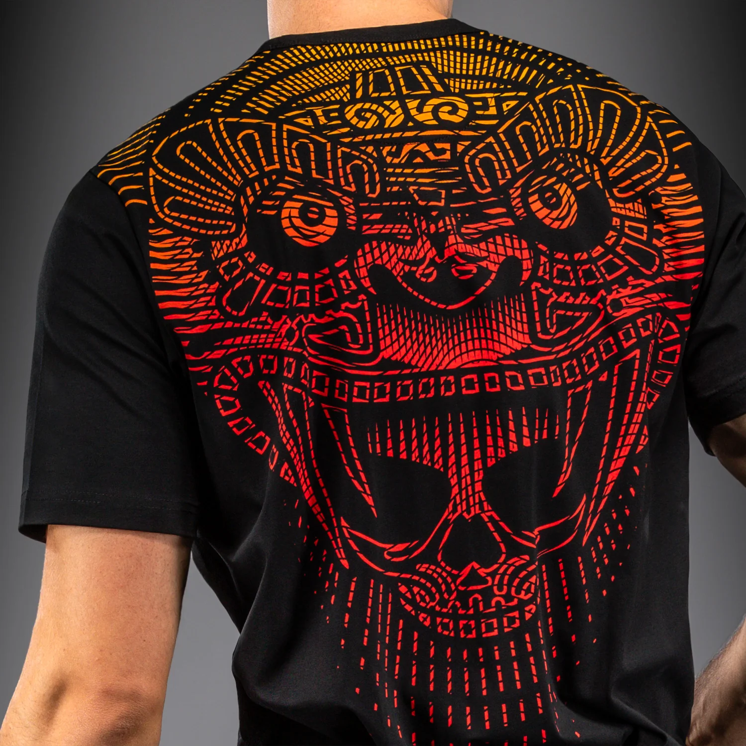 Venum Quetzal Fury T-Shirt - Black/Fury Red/ Tangerine - Image 4