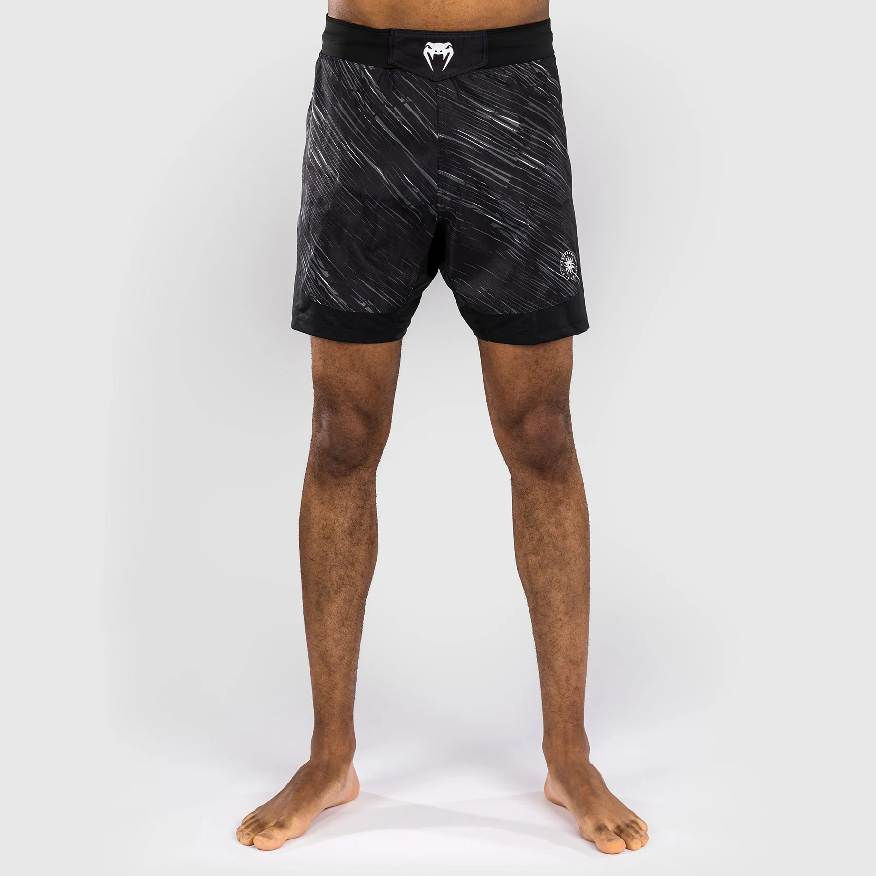 Venum Rapid Fight Shorts - Black/Storm Grey