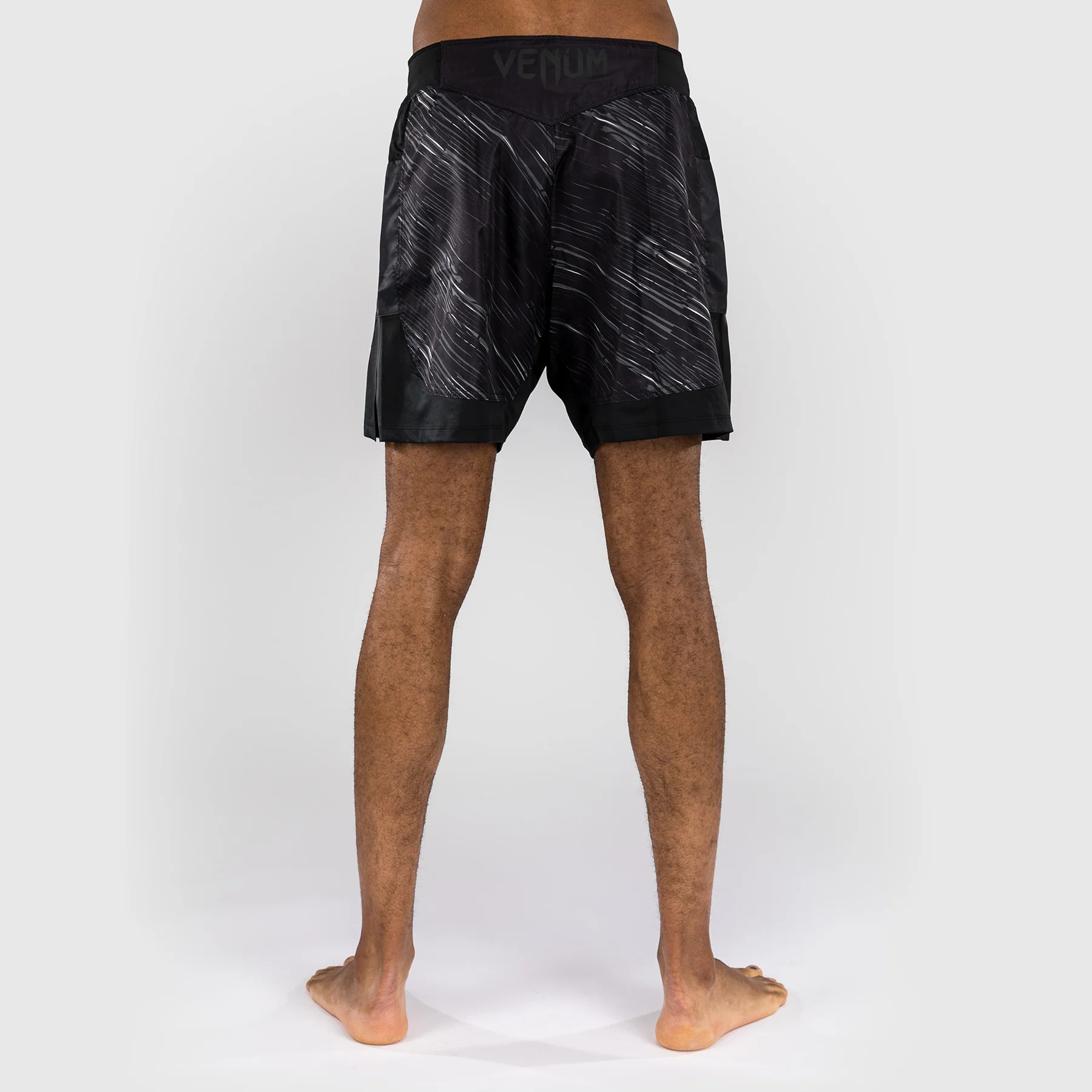 Venum Rapid Fight Shorts - Black/Storm Grey - Image 4