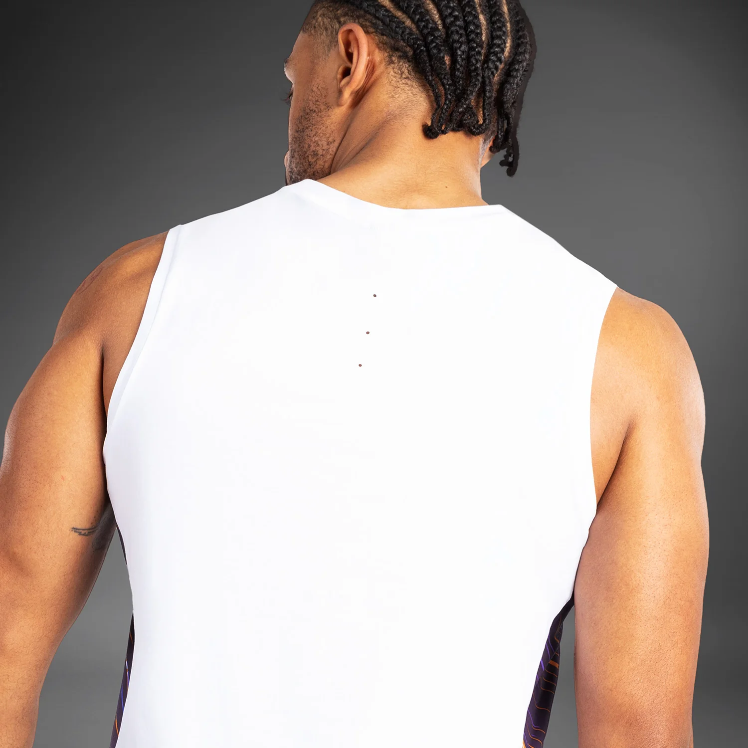 Venum Rapid Men’s Tank Top - White/Deep Purple - Image 6