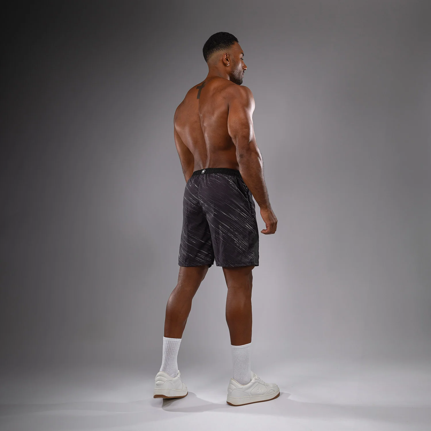Venum Rapid Training Shorts - Black/Storm Grey - Image 4