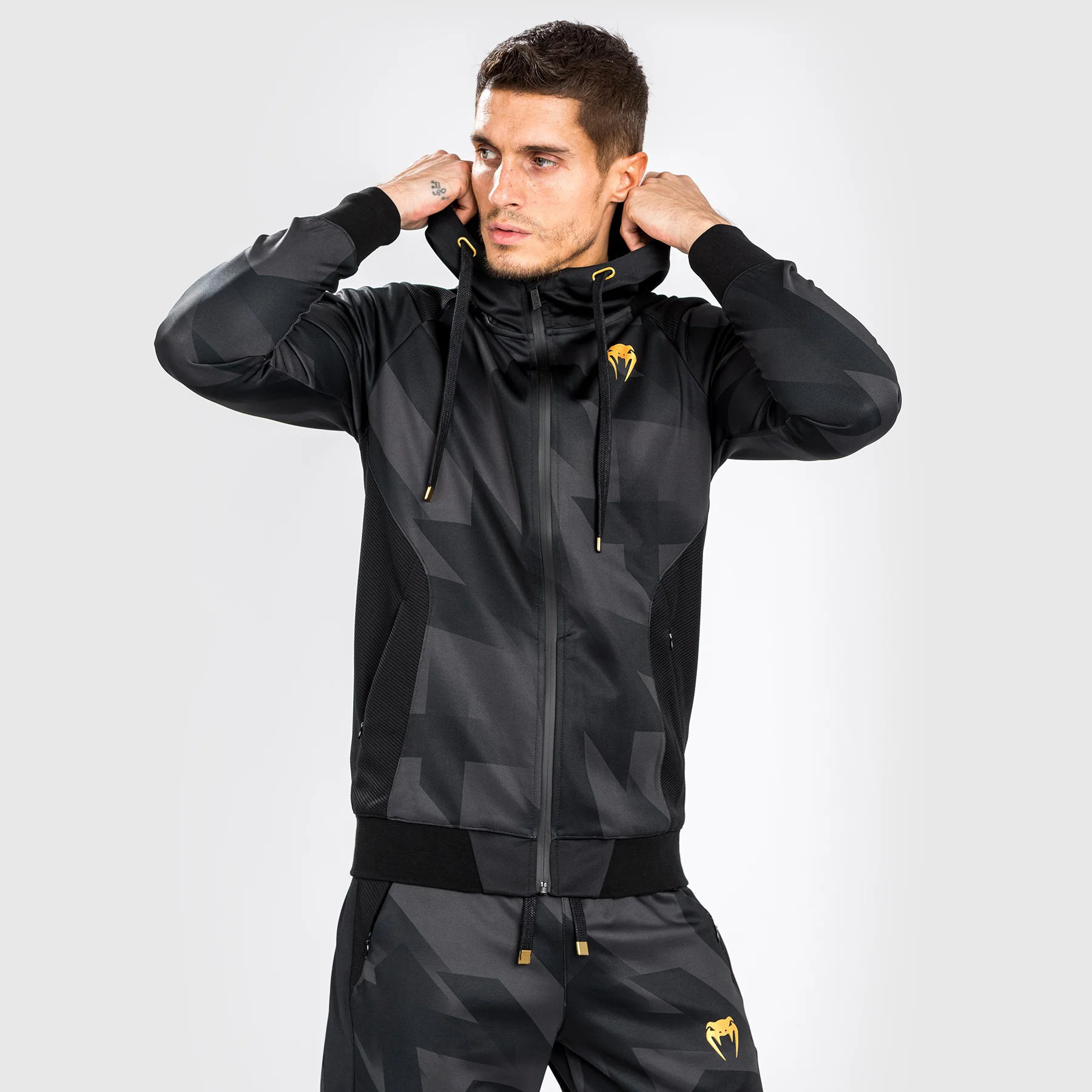 Venum Razor Hoodie - Black/Gold - Image 4