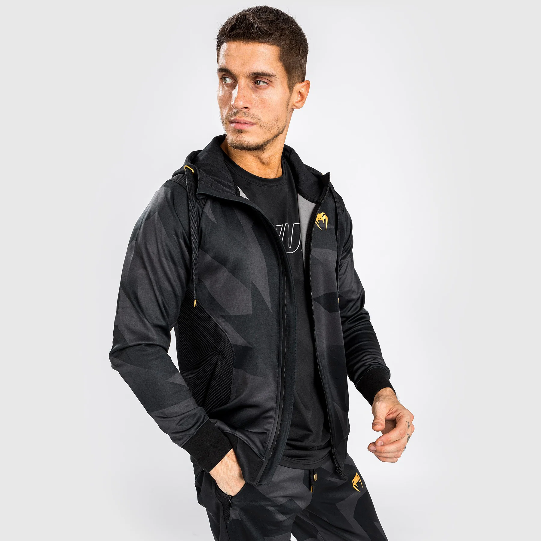 Venum Razor Hoodie - Black/Gold - Image 7