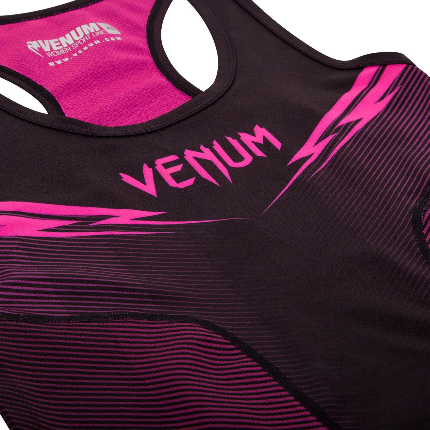 Venum Razor Tank Top - Black/Pink - Image 4