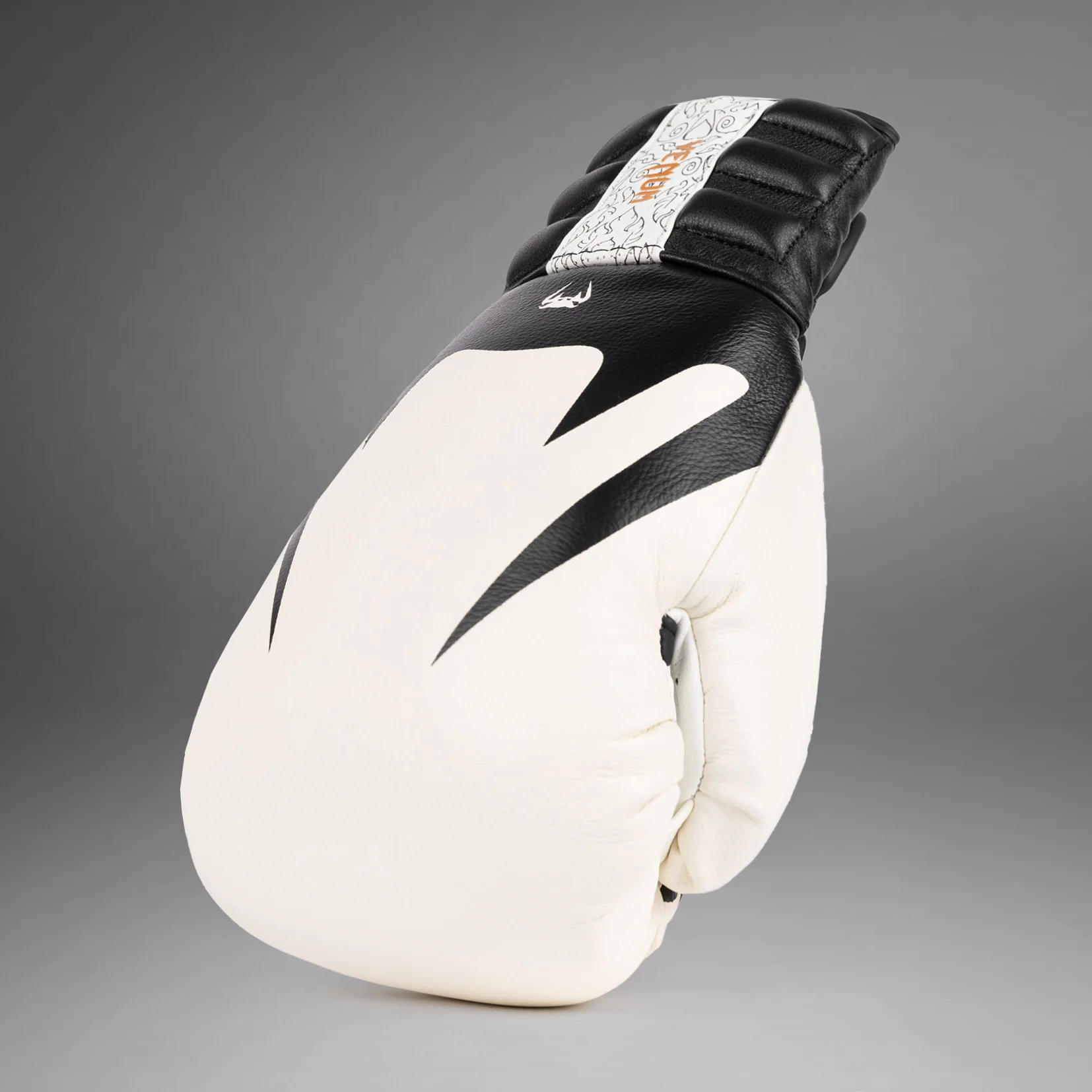 Venum Reverso Boxing Gloves - Snow White/Black - Image 8