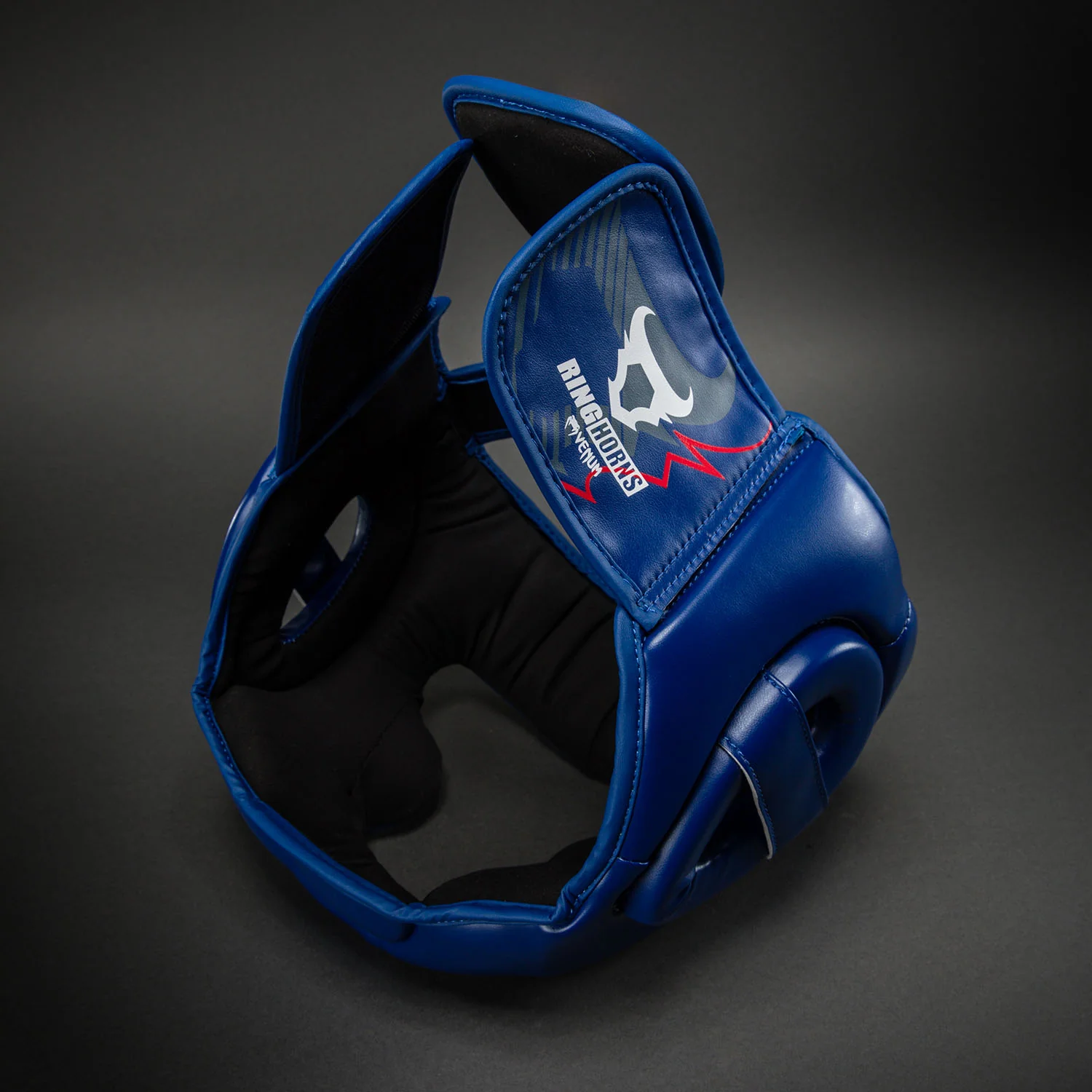 Ringhorns Charger by Venum Headgear - Navy Blue/Red - Image 4