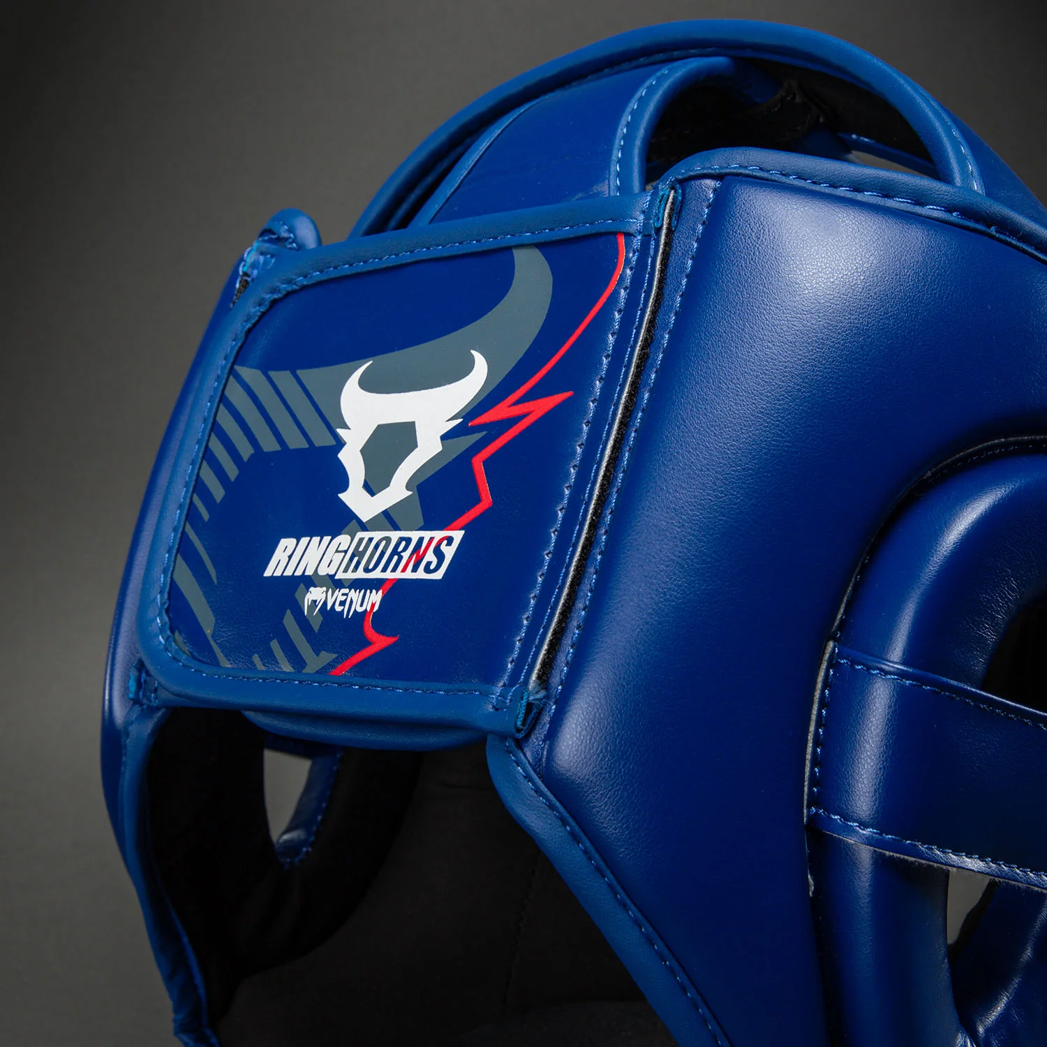 Ringhorns Charger by Venum Headgear - Navy Blue/Red - Image 5