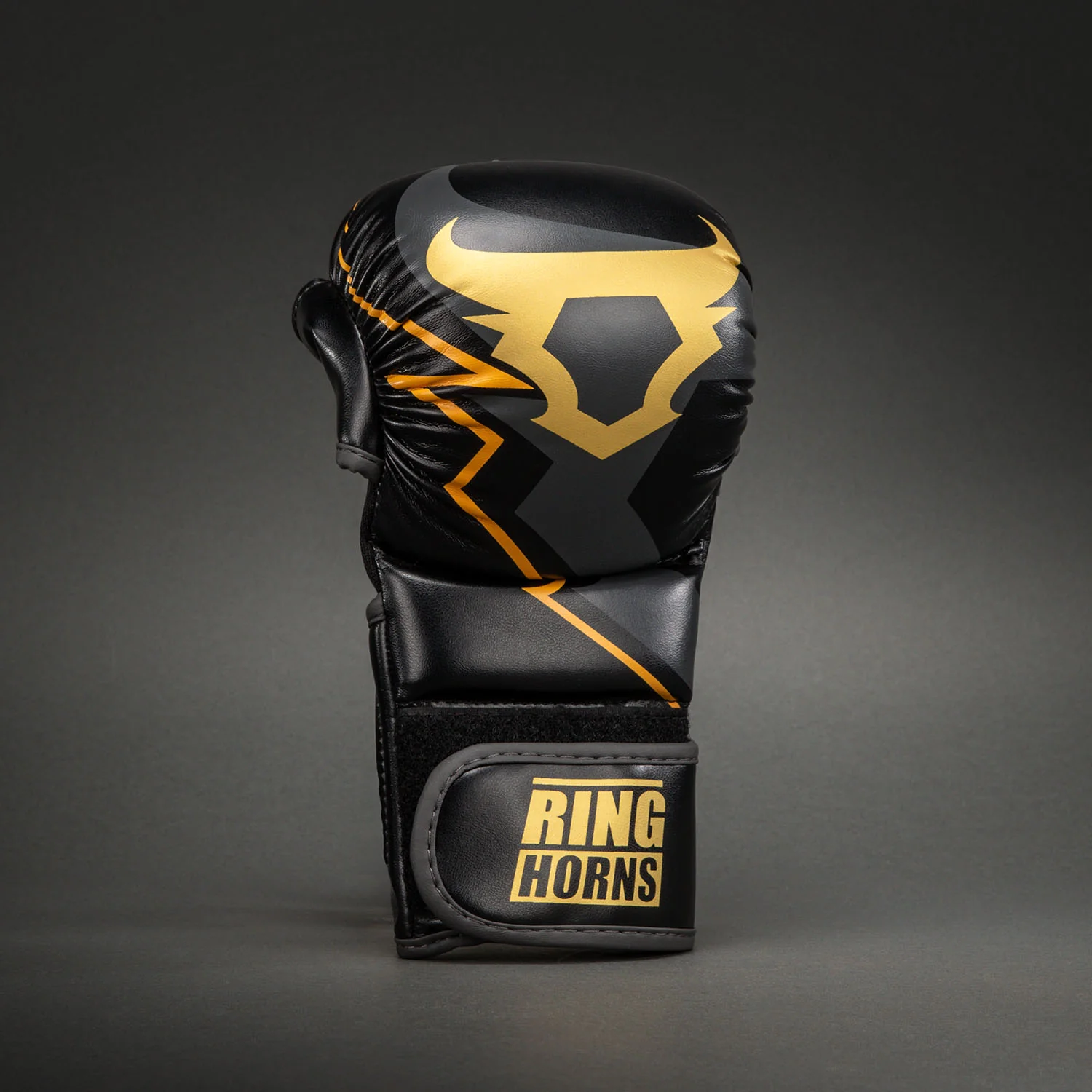 Ringhorns Charger by Venum MMA Sparring Gloves - Black/Gold - Image 3