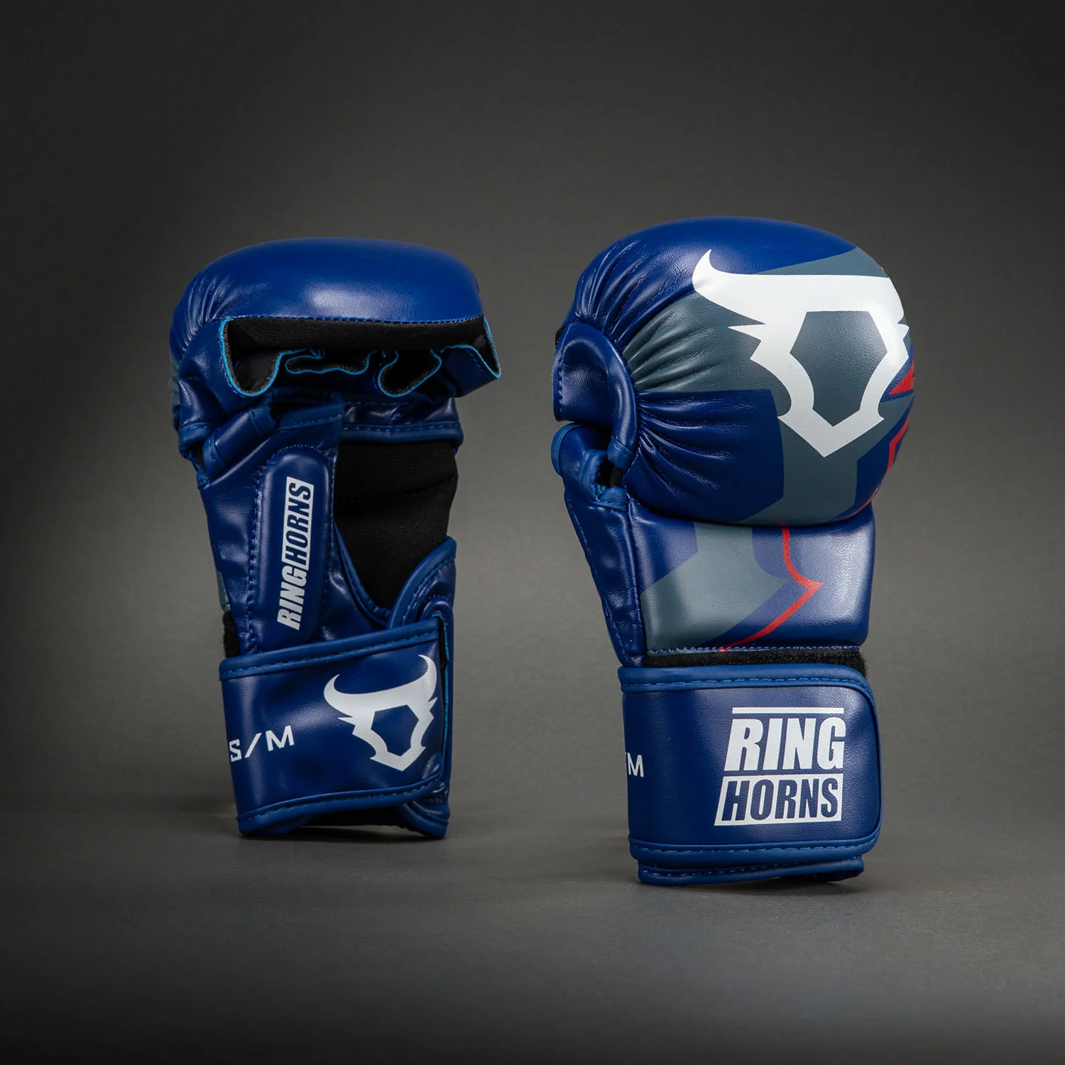 Ringhorns Charger by Venum MMA Sparring Gloves - Navy Blue/Red