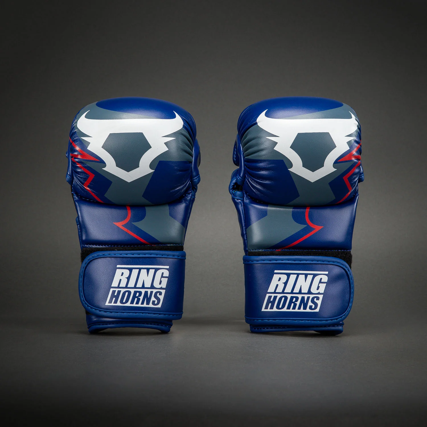 Ringhorns Charger by Venum MMA Sparring Gloves - Navy Blue/Red - Image 2