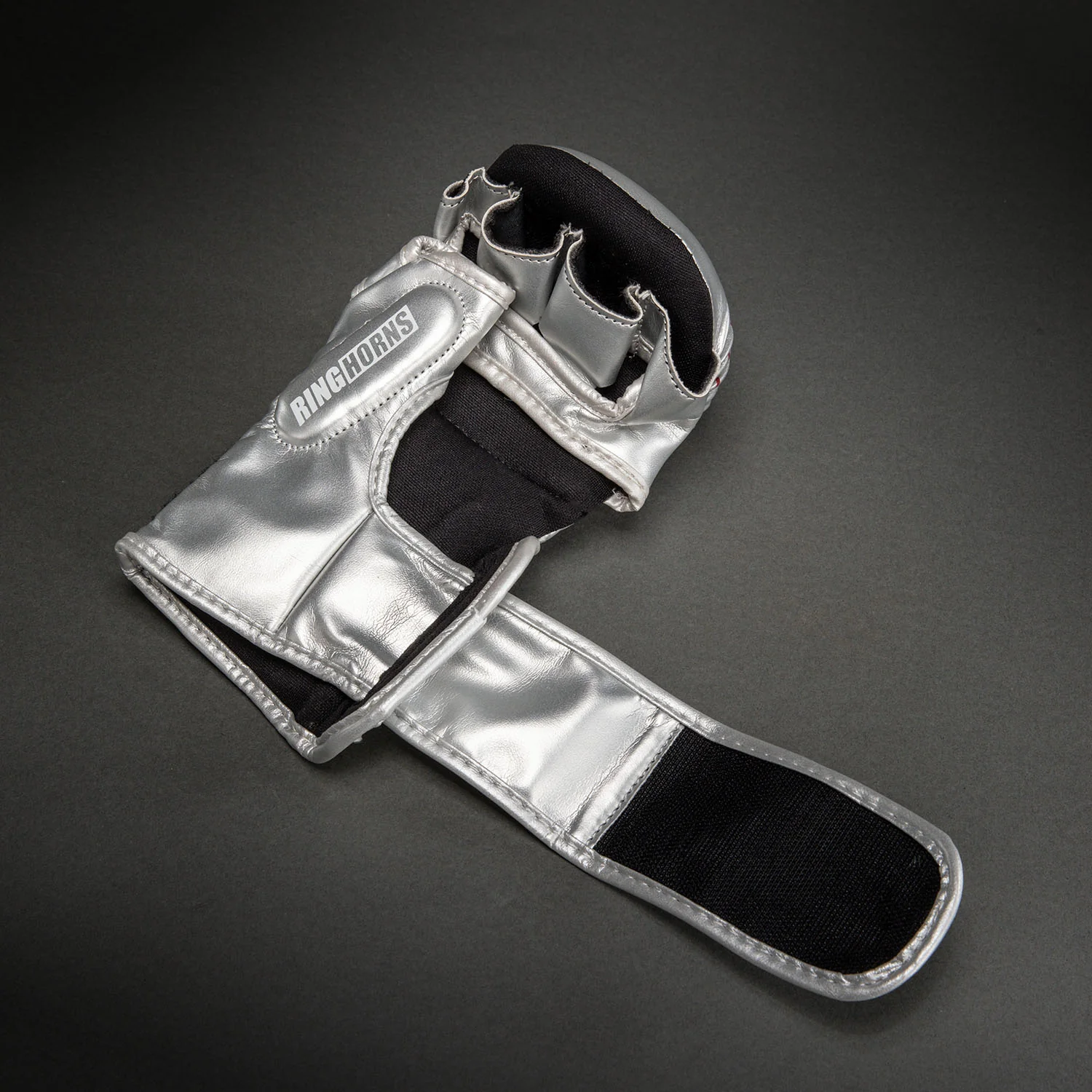 Ringhorns Charger by Venum MMA Sparring Gloves - Silver/Black - Image 4