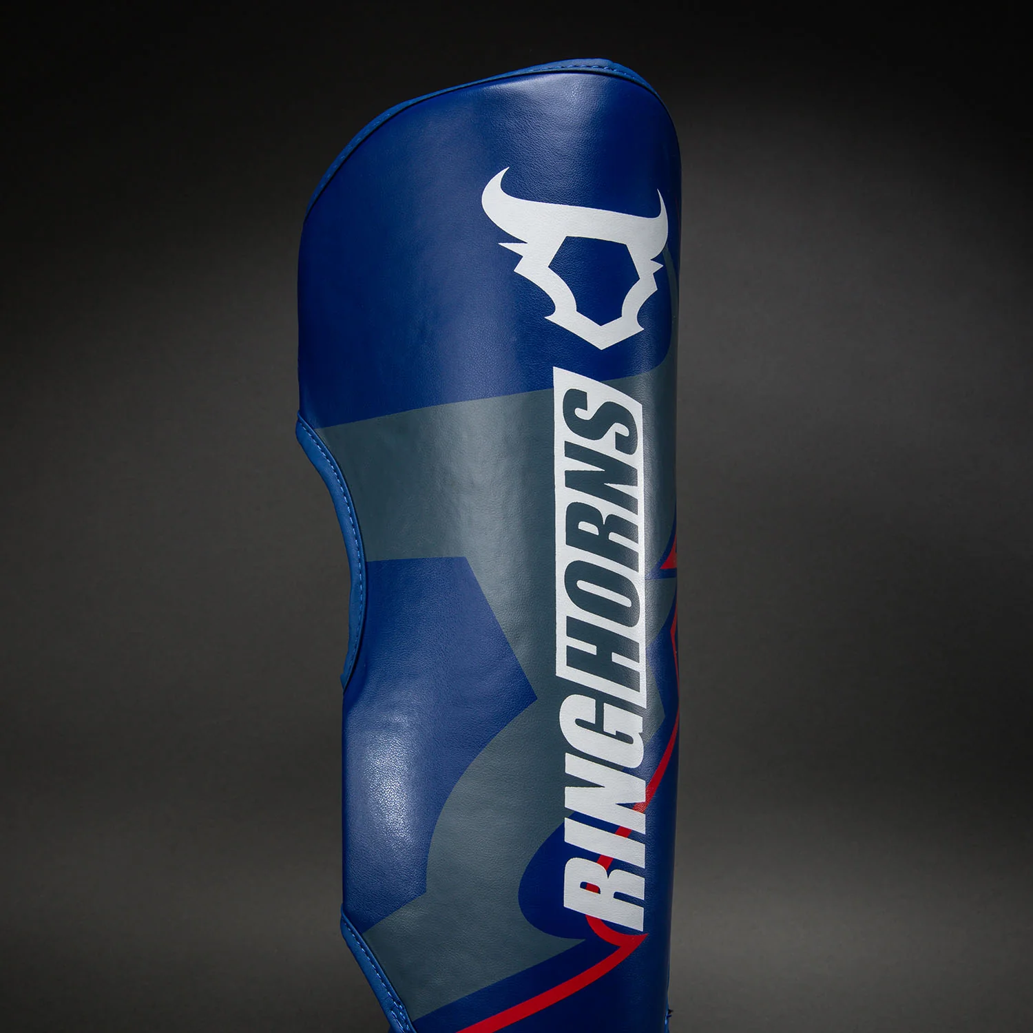 Ringhorns Charger by Venum Shin Guards - Navy Blue/Red - Image 4