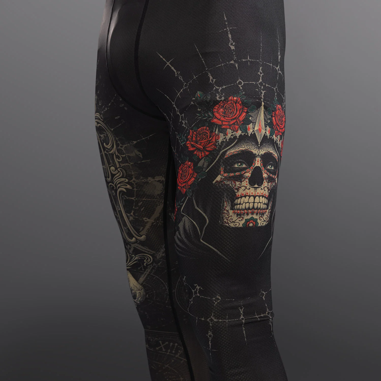 Venum Santa Muerte 5.0 Men’s Spats - Deep Black/Gold - Image 5