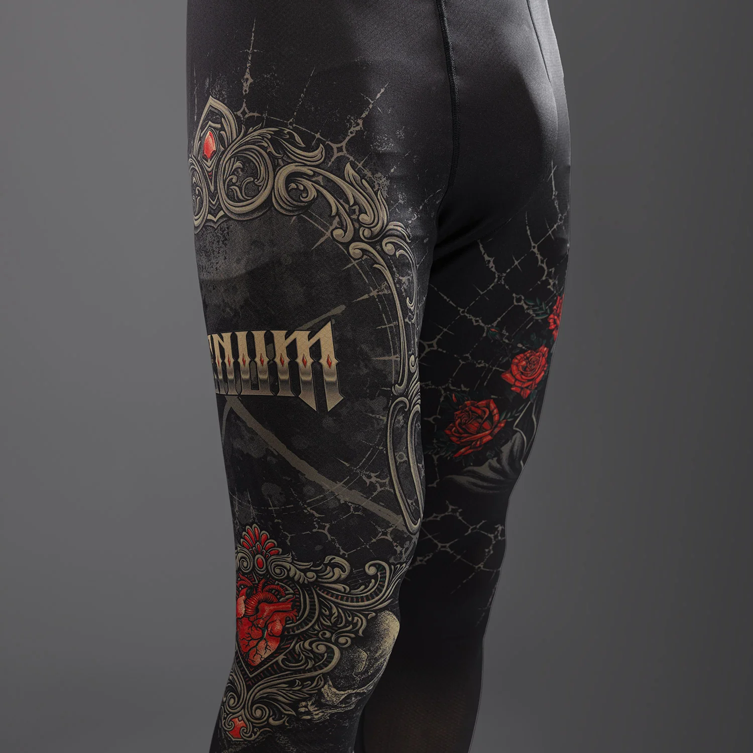 Venum Santa Muerte 5.0 Men’s Spats - Deep Black/Gold - Image 6