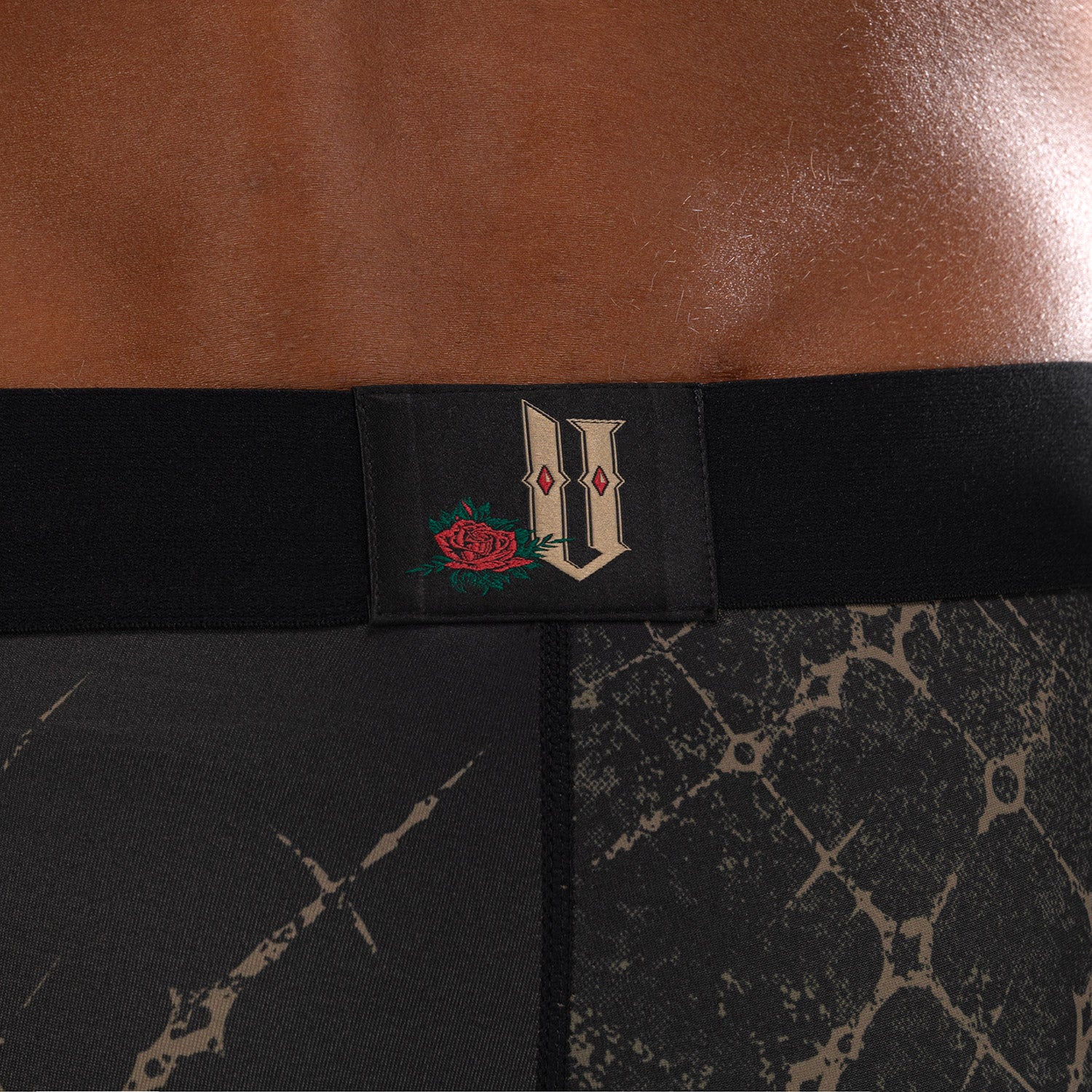 Venum Santa Muerte 5.0 Men’s Vale Tudo Shorts - Deep Black/Gold - Image 7
