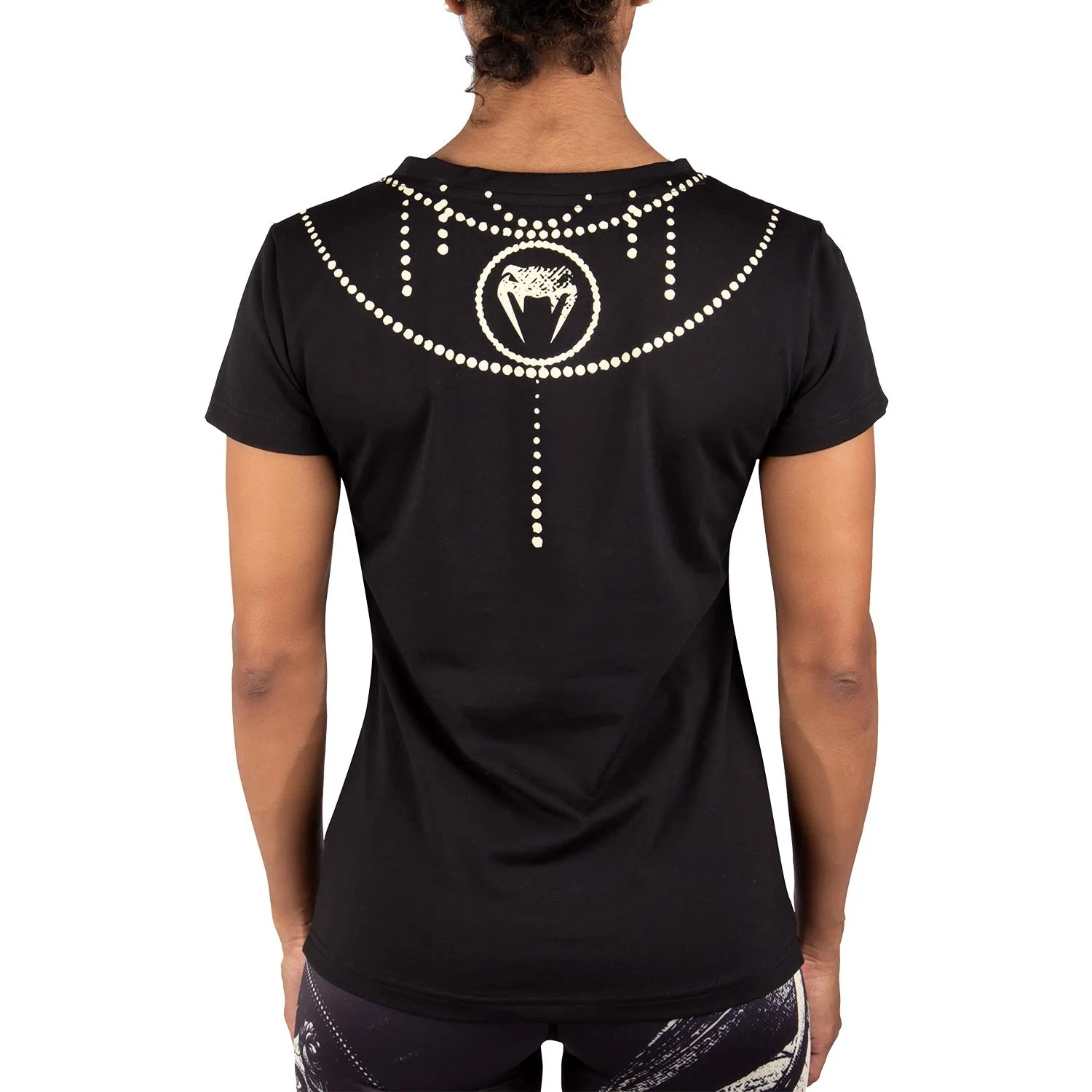 Venum Santa Muerte T-shirt - Black/Yellow - For Women - Image 3