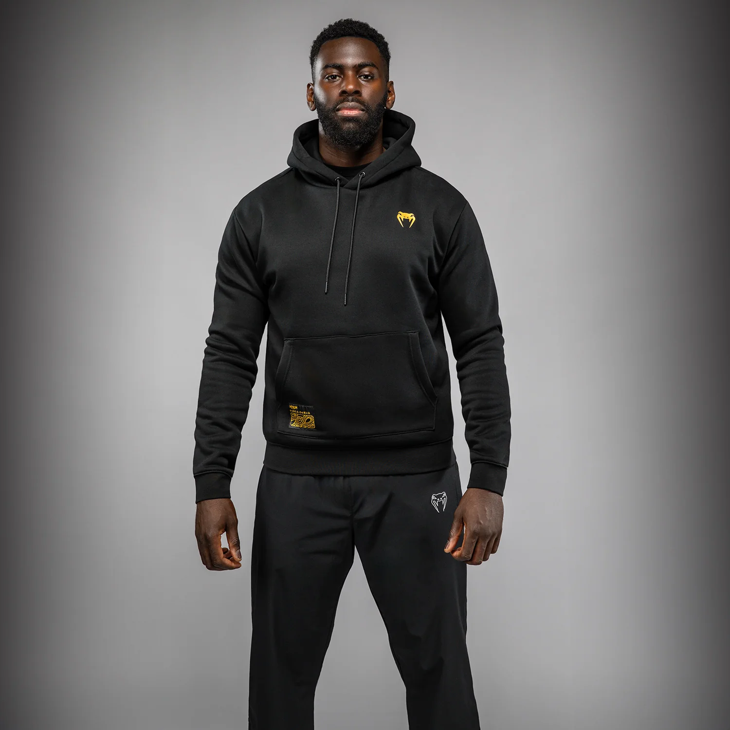 Venum Serpenti Hoodie - Black/Silver/Gold - Image 2