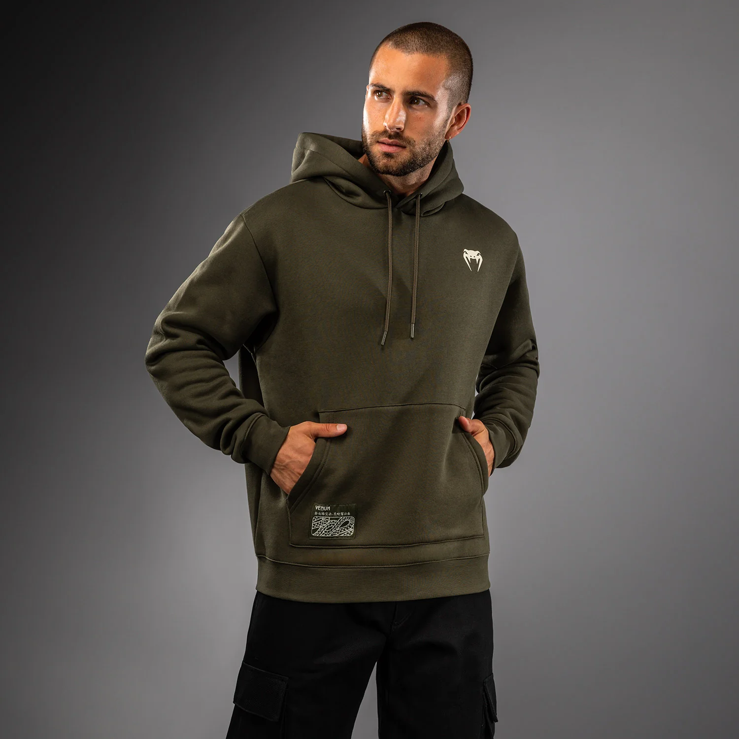 Venum Serpenti Hoodie - Khaki/Bronze/Ivory - Image 2