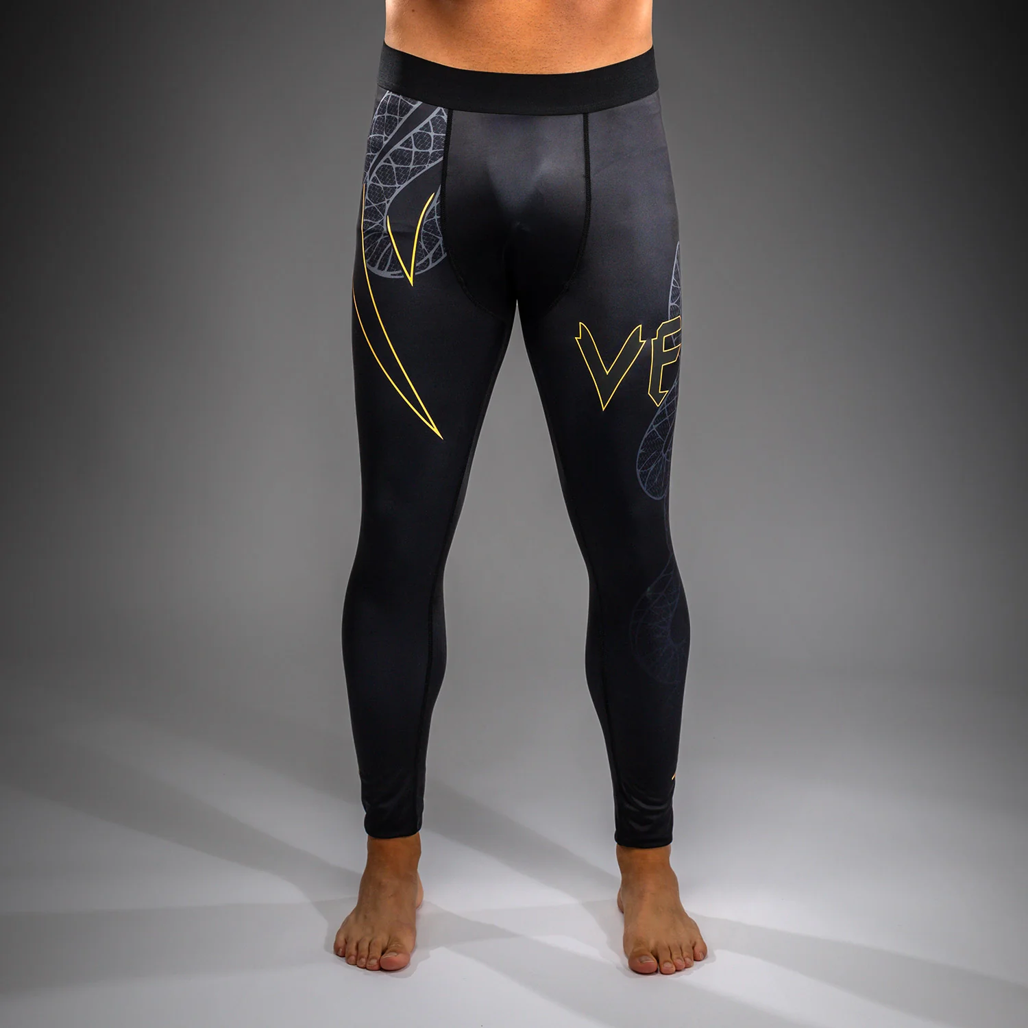 Venum Serpenti Spats - Black/Silver/Gold - Image 2