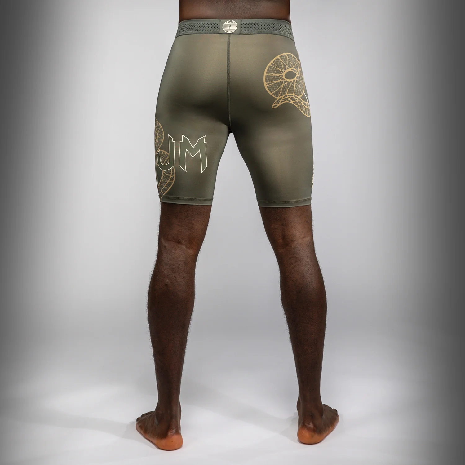 Venum Serpenti Vale Tudo Shorts - Khaki/Bronze/Ivory - Image 3