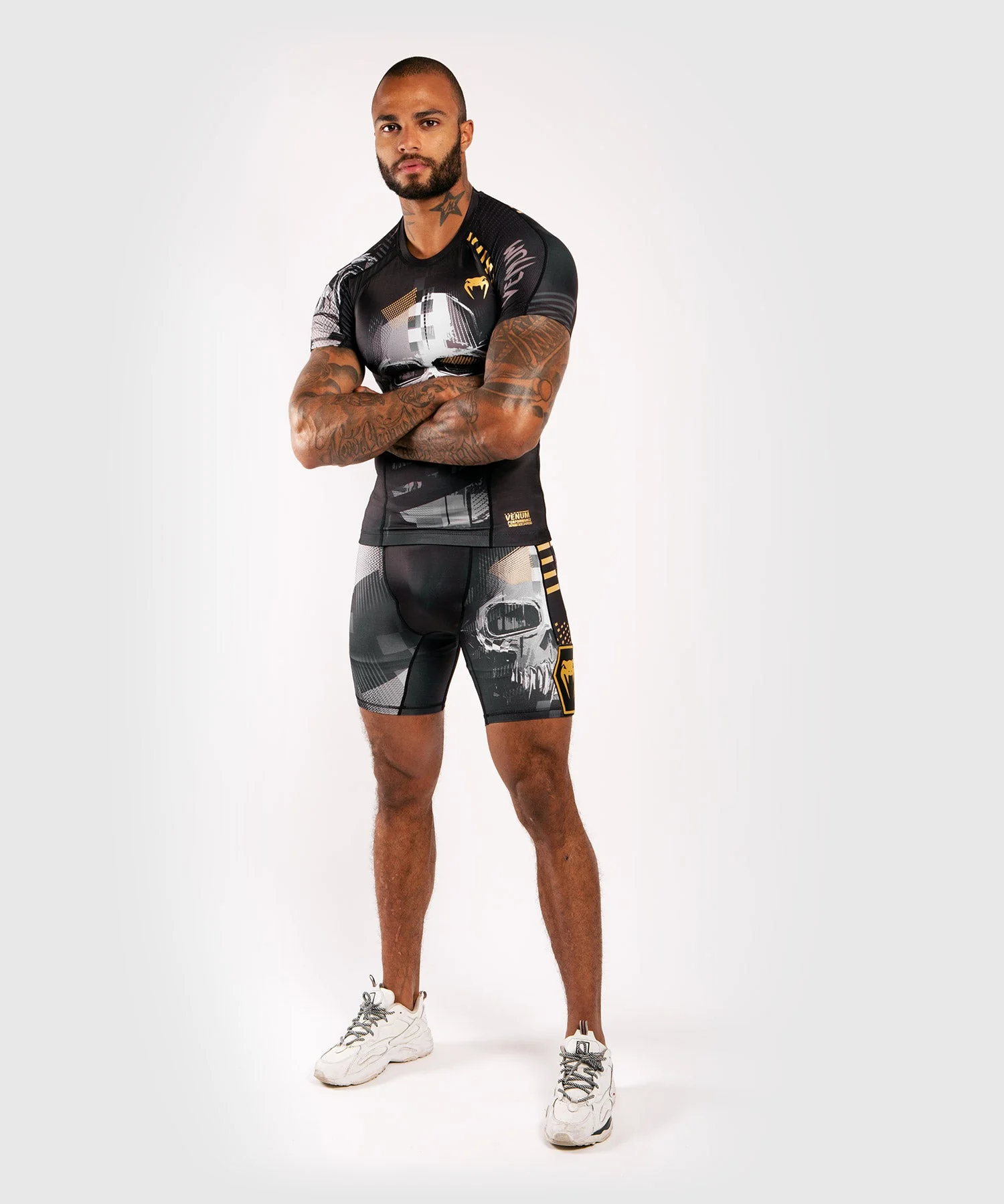 Venum Skull compression shorts - Black - Image 8